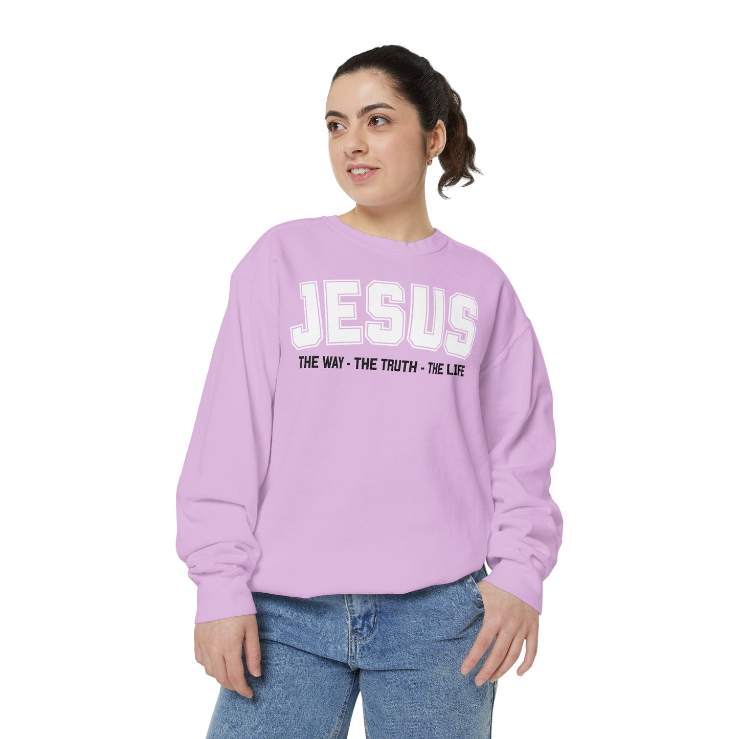 Jesus The Way, The Truth, The Life Crewneck Sweatshirt, Faith Apparel, Religious Sweatshirt, Inspirational Wear