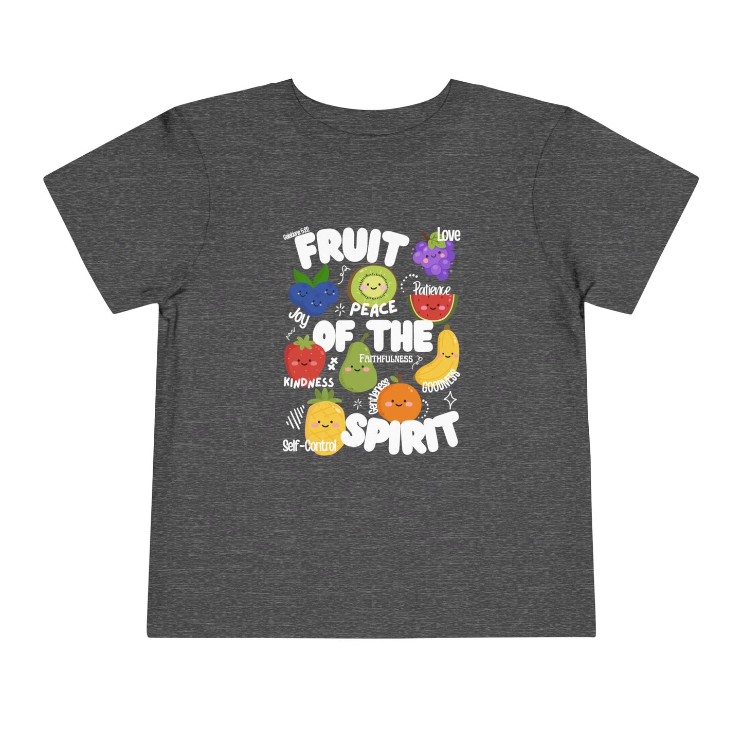 Toddler Fruit of the Spirit Christian T-Shirt, Galatians 5:22–23 Bible Verse Tee
