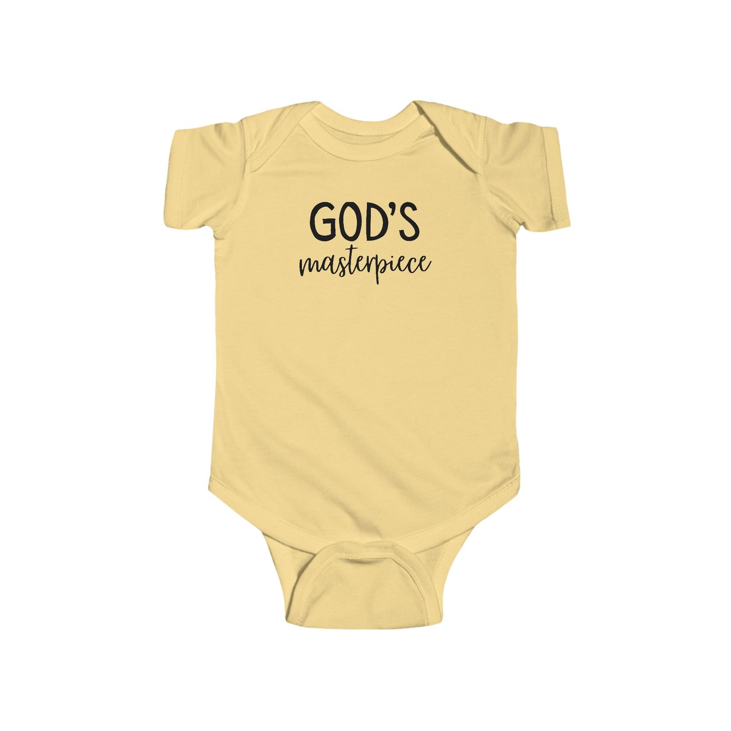 God's Masterpiece Baby Onesie | Christian Infant Bodysuit | Faith-Based Baby Gift