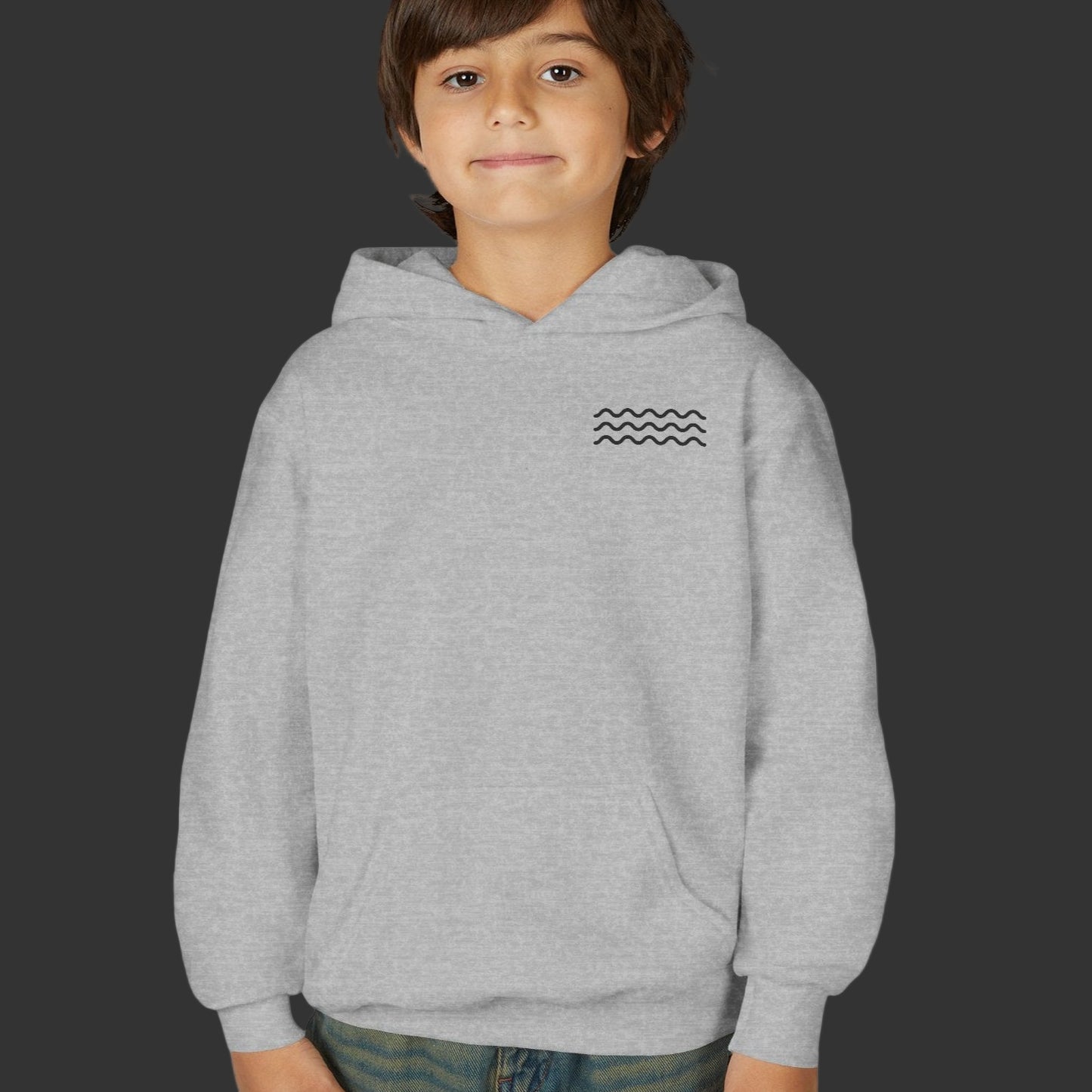 Youth 'Even The Wind And The Waves Obey Him' Bible Verse Hoodie, Beach Vibes Kids Hooded Sweatshirt, Faith-Inspired Teen Hoodie