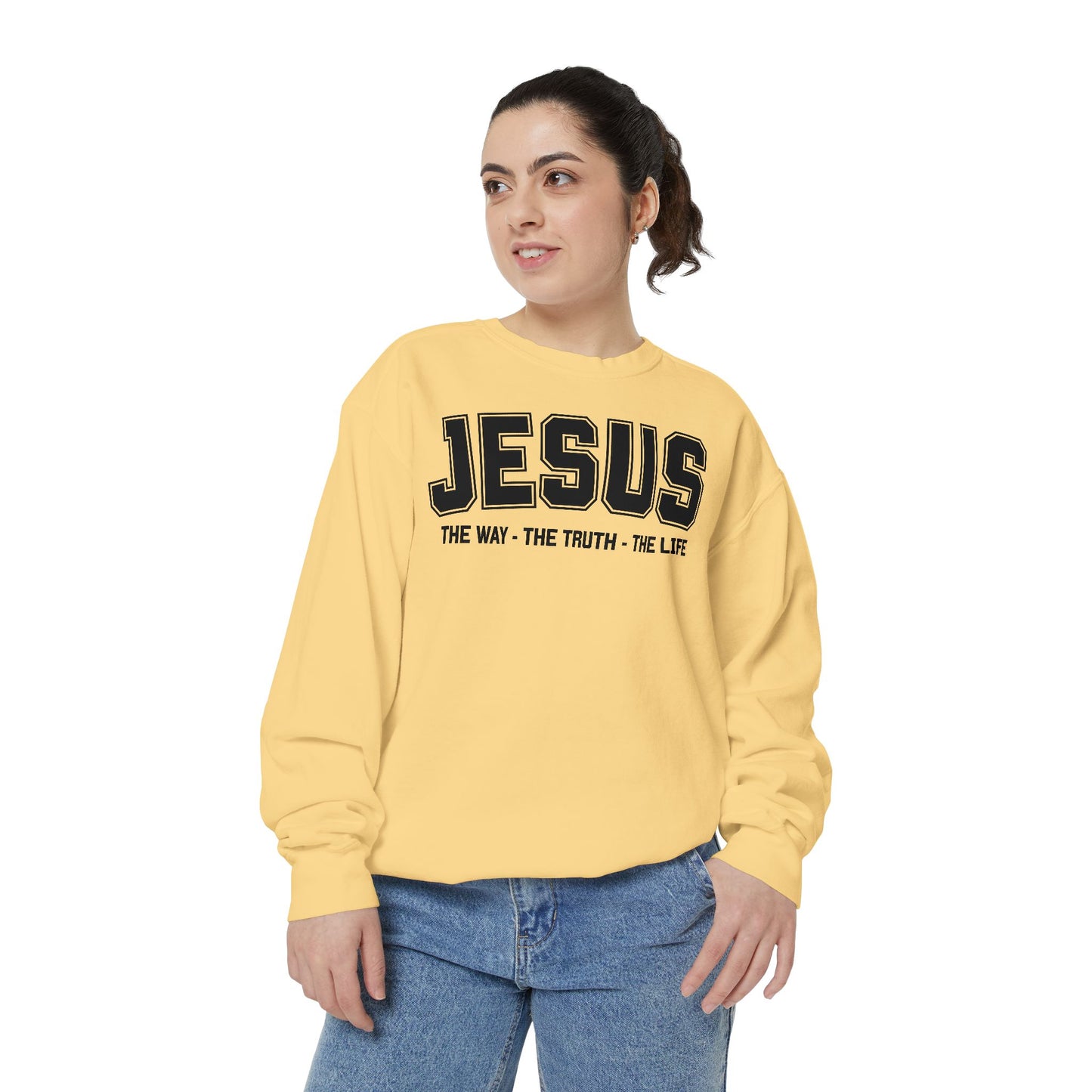 Jesus The Way, The Truth, The Life Crewneck Sweatshirt, Faith Apparel, Religious Sweatshirt, Inspirational Wear