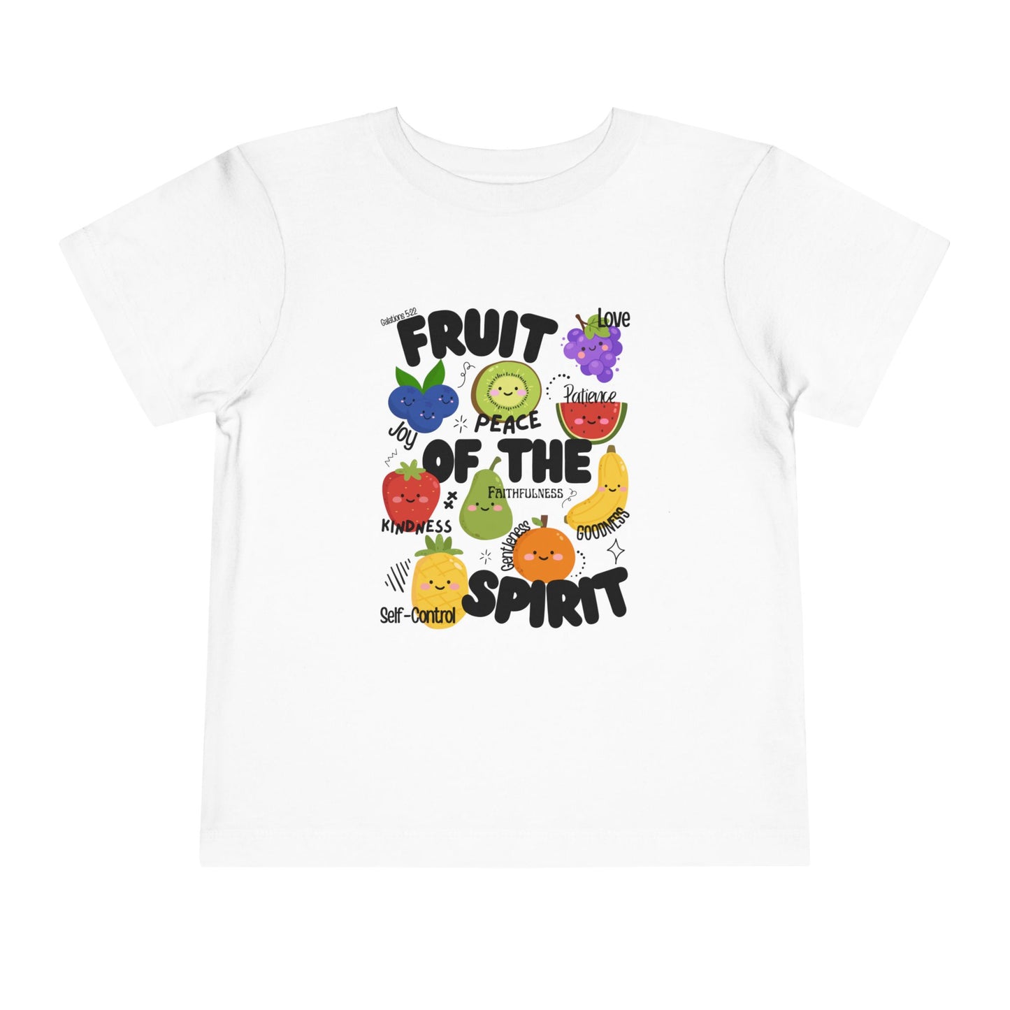 Toddler Fruit of the Spirit Christian T-Shirt, Galatians 5:22–23 Bible Verse Tee