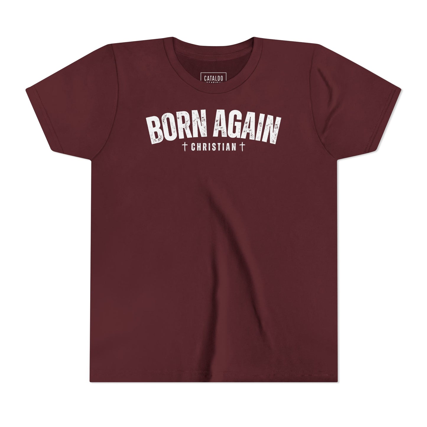 Born Again Christian Youth Tee | Faith-Based Shirt for Kids | Inspirational Apparel