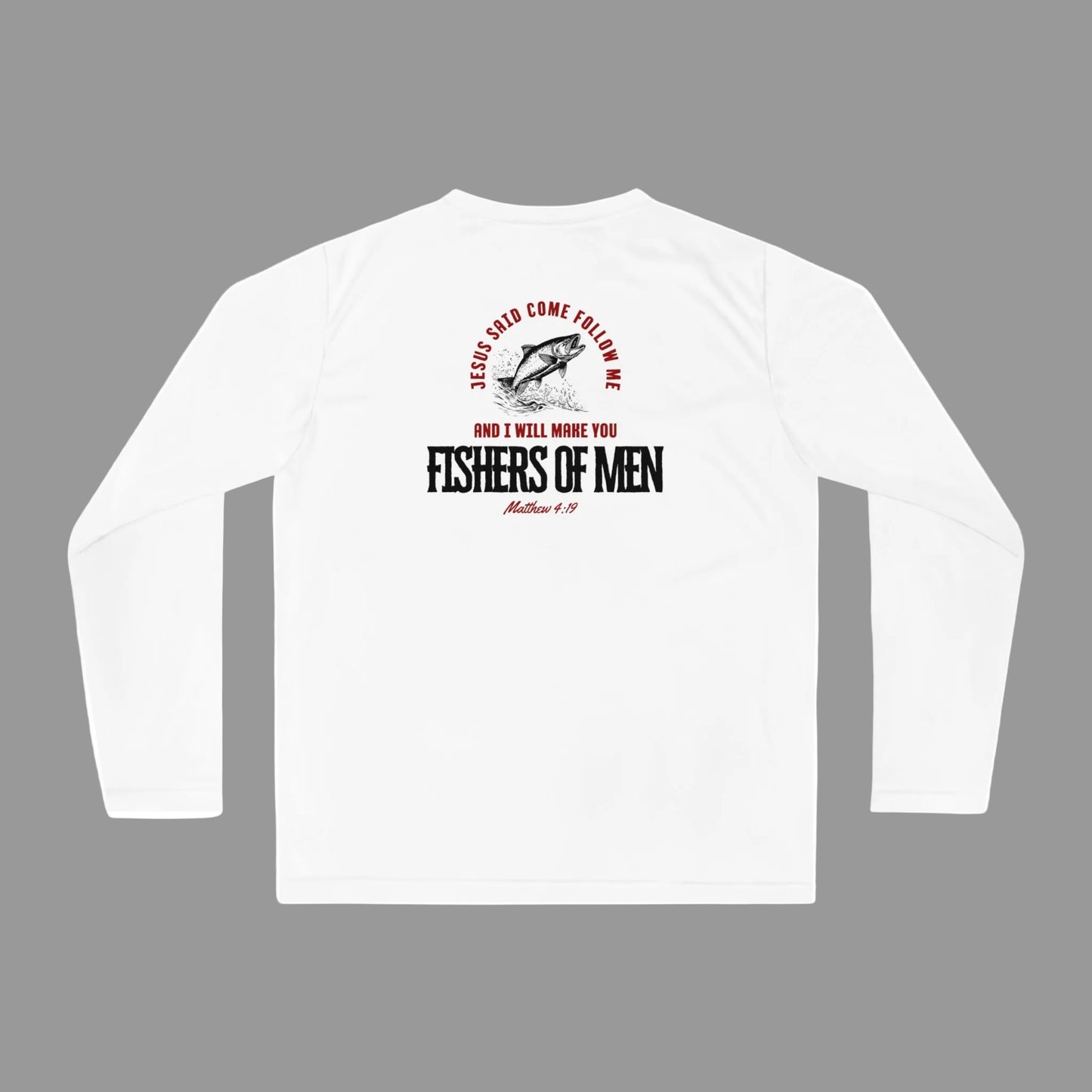 Fishers Of Men UV Protection Long Sleeve Shirt, Scripture Shirt For The Outdoors