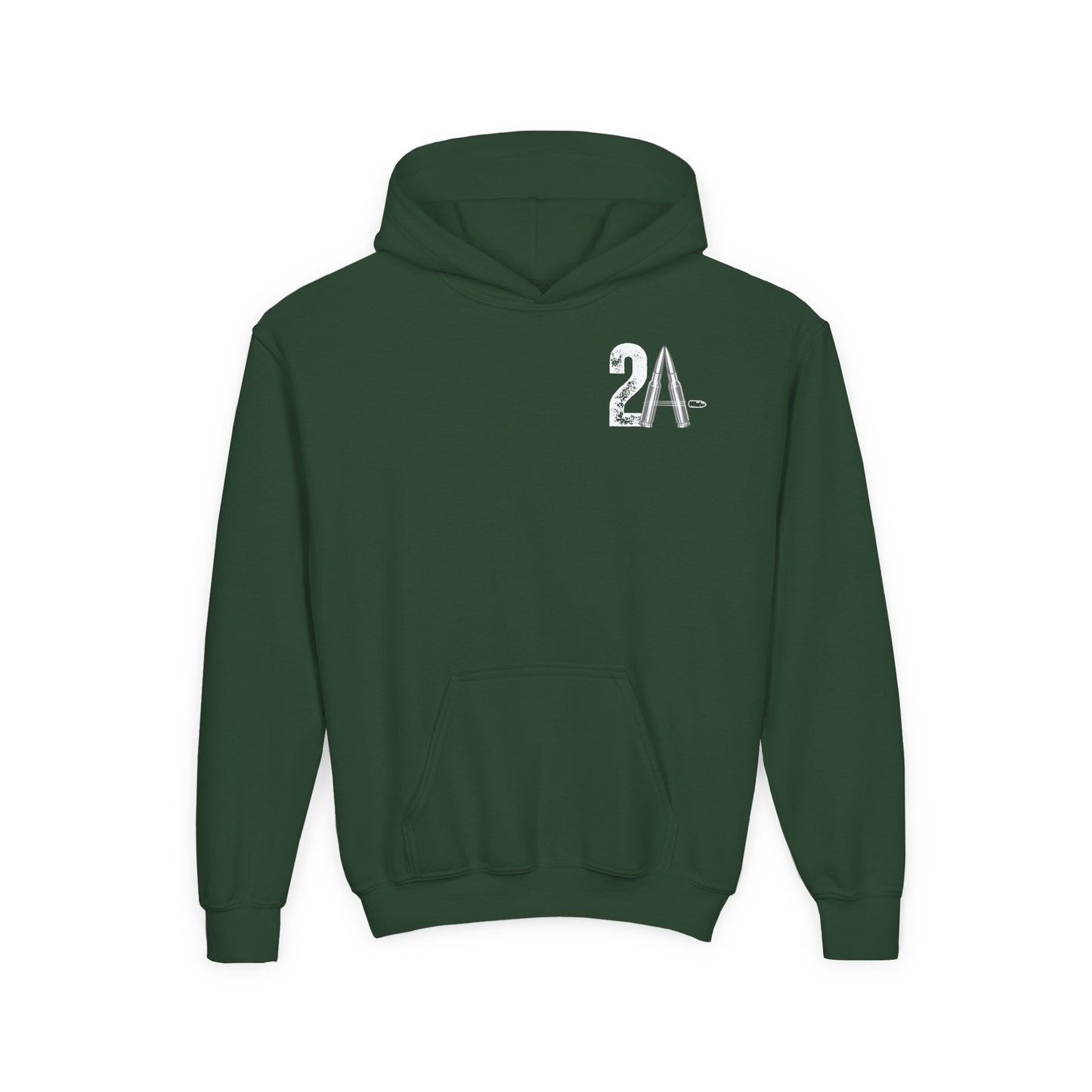 Youth 2nd Amendment Flag Design Hoodie, Kids 2A Sweatshirt, Gift for Teens, Patriotic Apparel, Flag Hoodie