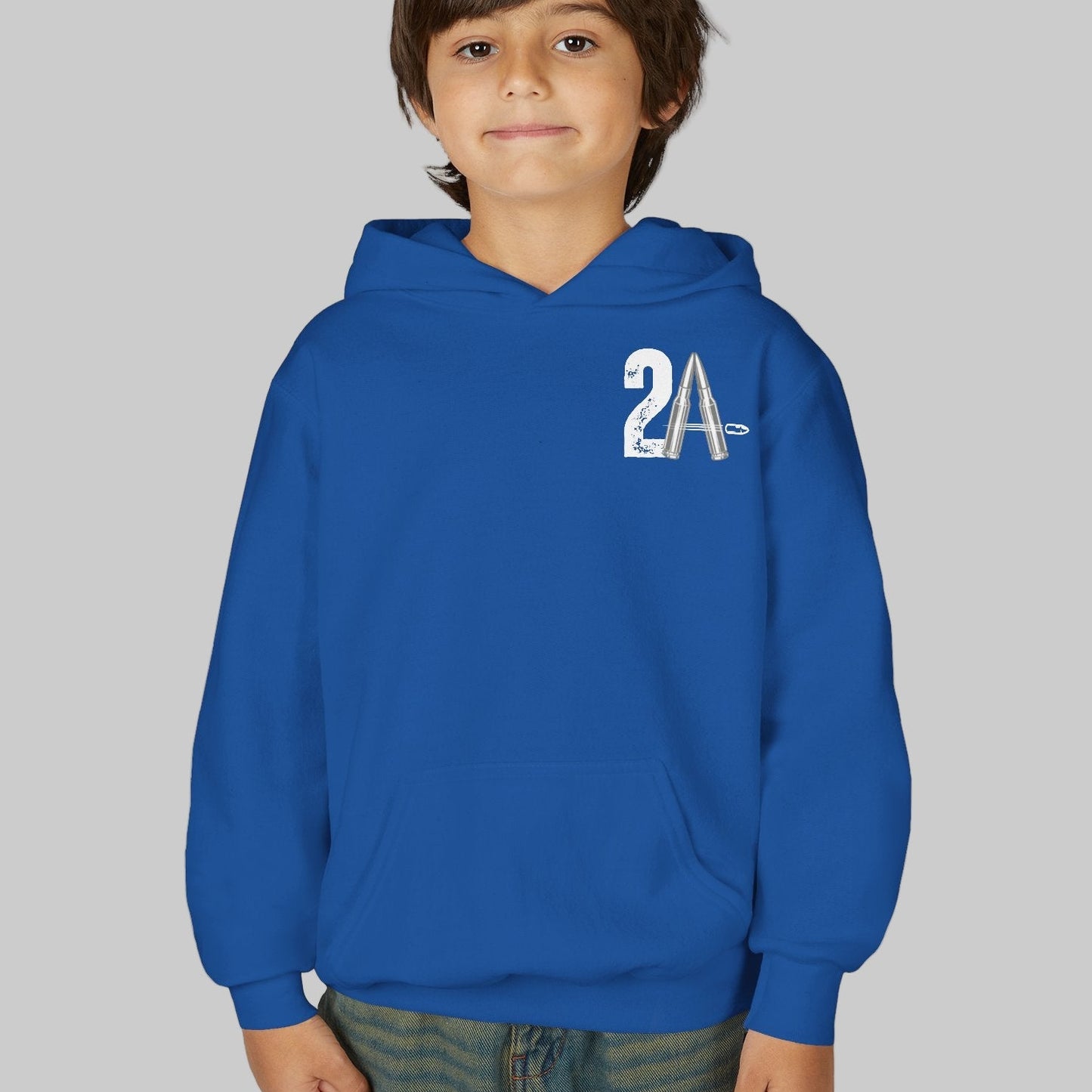 Youth 2nd Amendment Flag Design Hoodie, Kids 2A Sweatshirt, Gift for Teens, Patriotic Apparel, Flag Hoodie