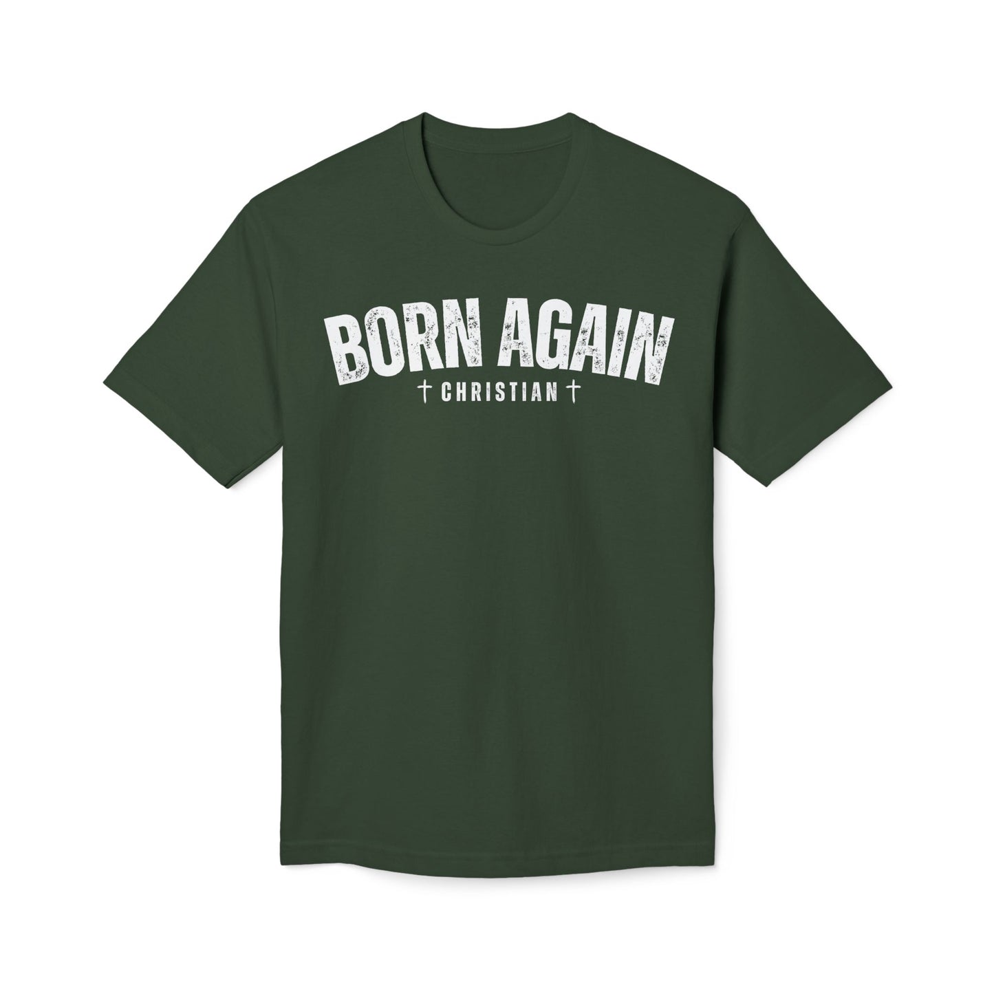 Made In The USA Born Again Christian Apparel, Born Again Cross Tee, Faith-Based Gift, Casual Wear, Spiritual Clothing