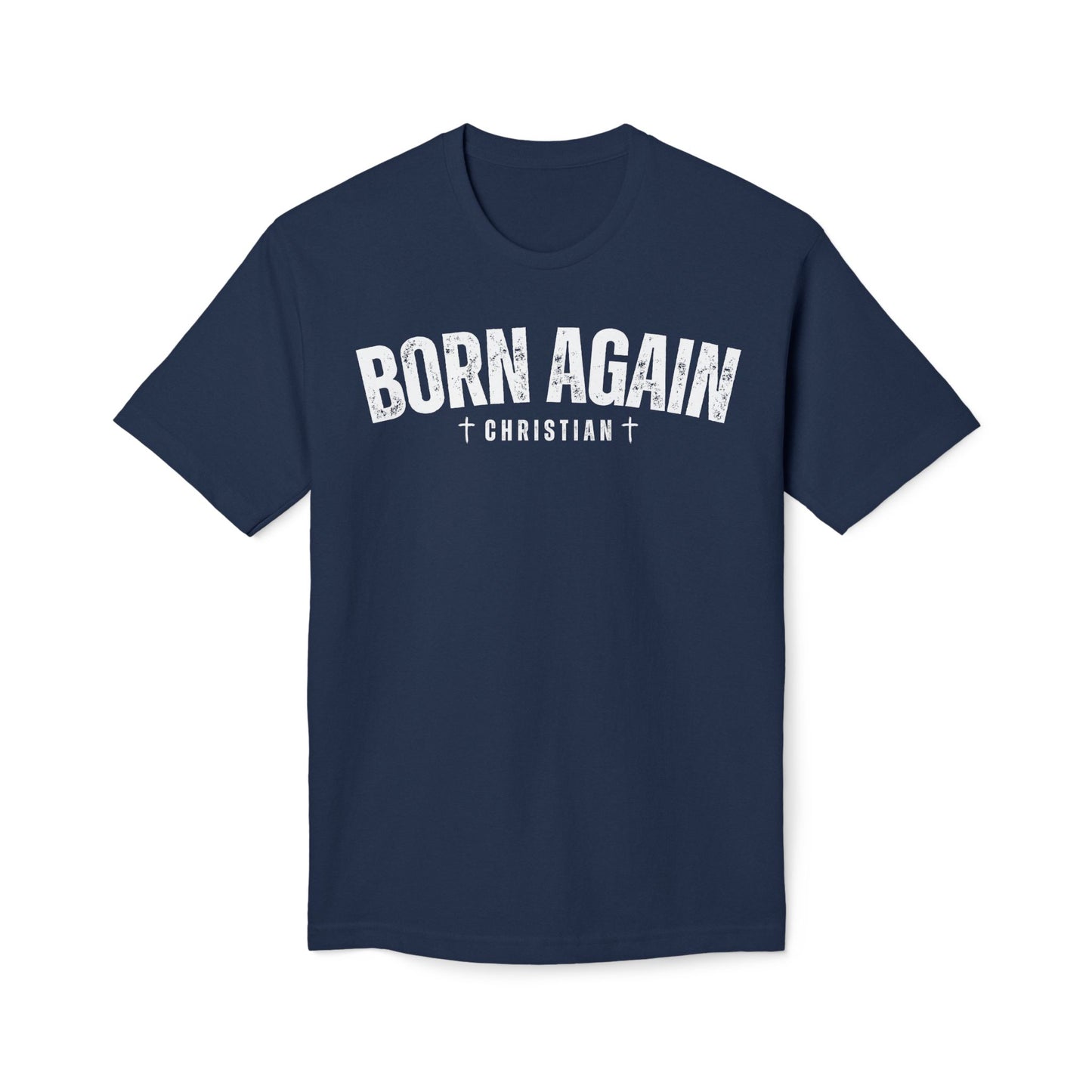 Made In The USA Born Again Christian Apparel, Born Again Cross Tee, Faith-Based Gift, Casual Wear, Spiritual Clothing