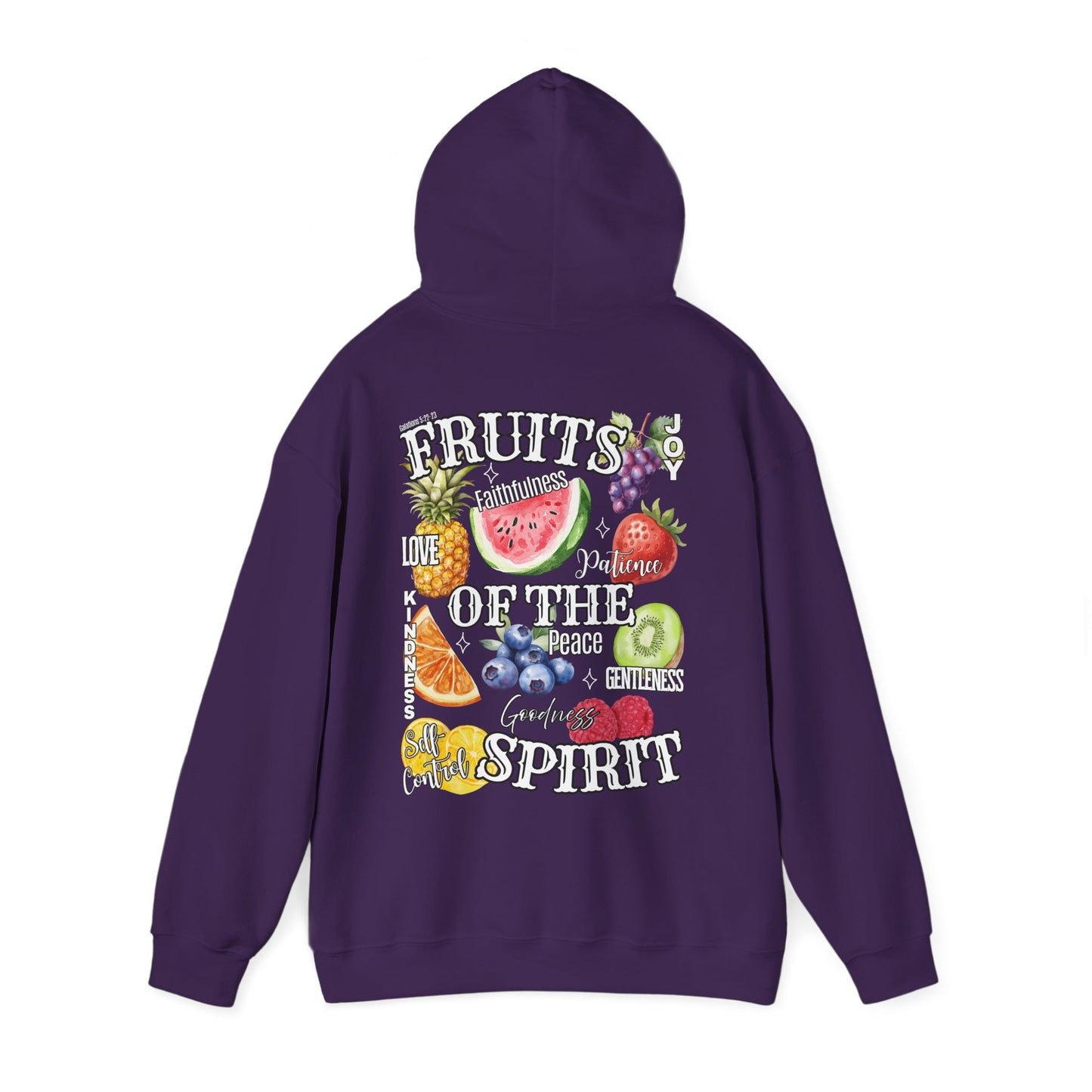Fruits of the Spirit Hoodie — Watercolor Fruit Faith Sweatshirt