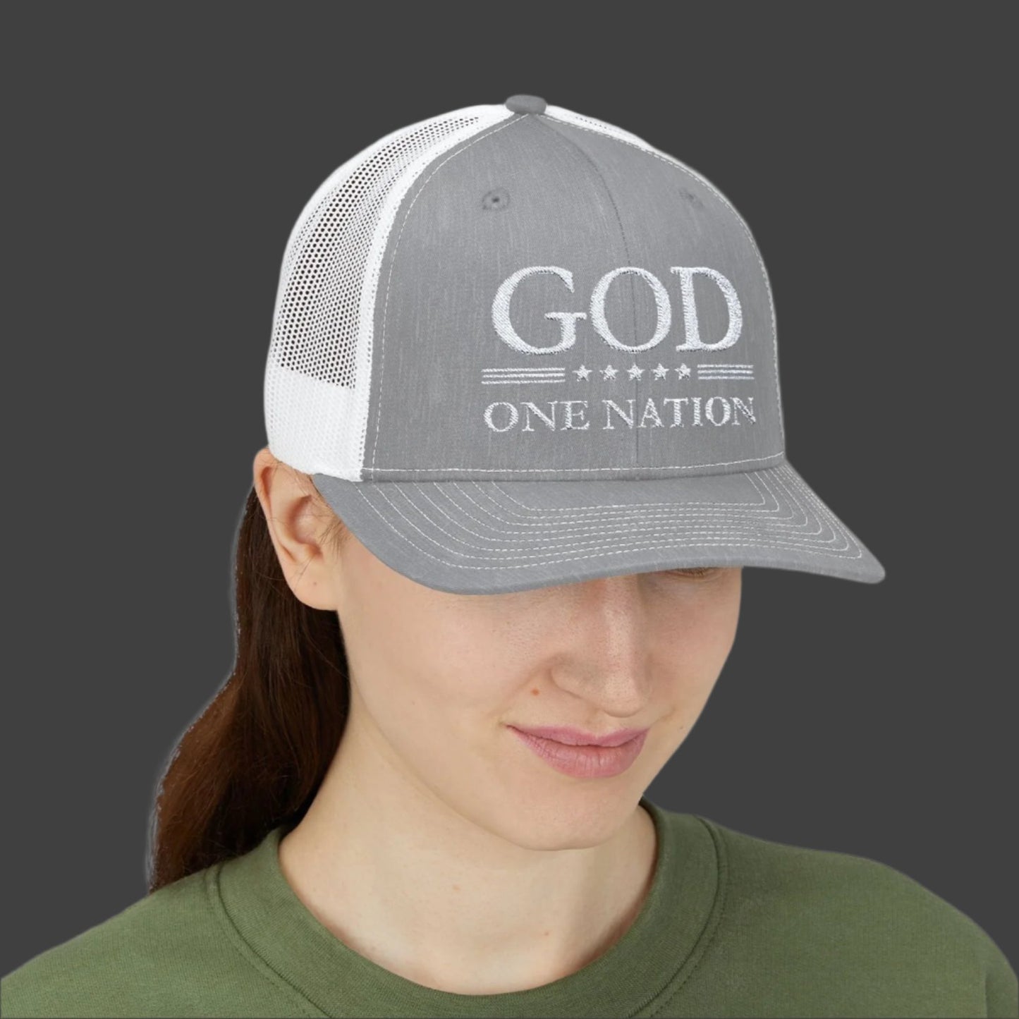 One Nation Under God Snapback. Patriot Trucker Hat