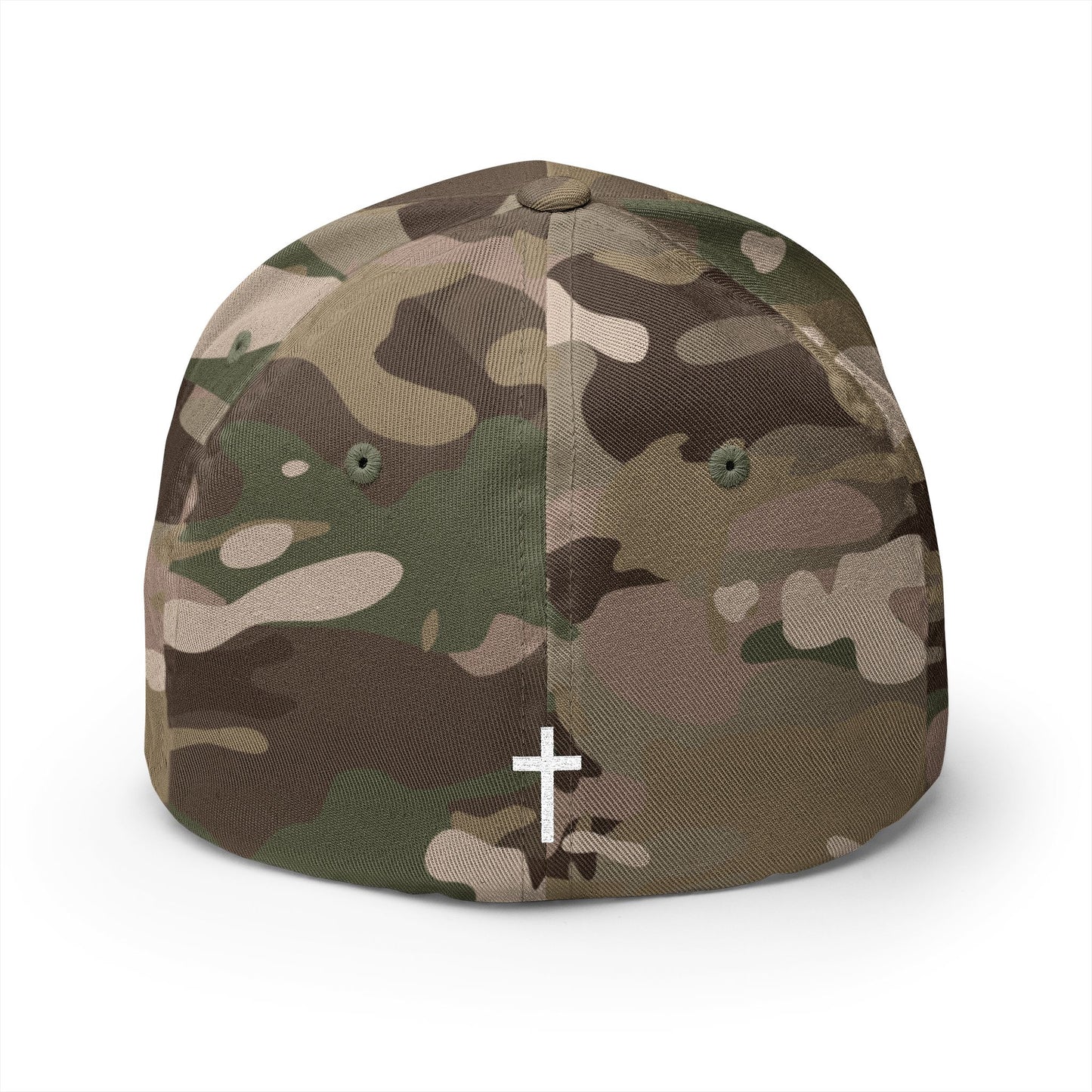 Fore Christ Embroidered Golf Hat - Faith-Inspired Closed-Back Hat For Golfers
