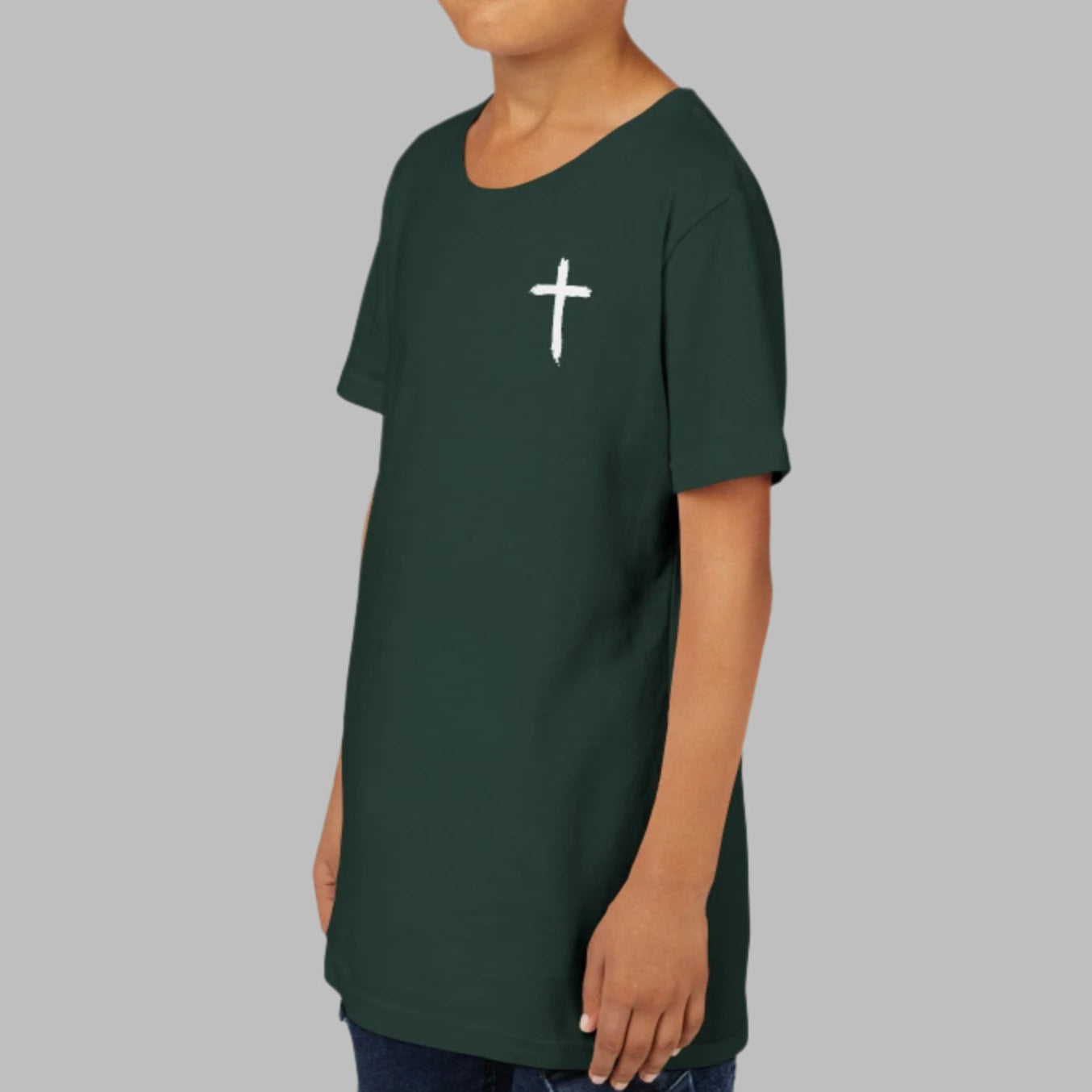 Kids Mightier Than The Waves Of The Sea Psalm Bible Verse Youth Short Sleeve Tee