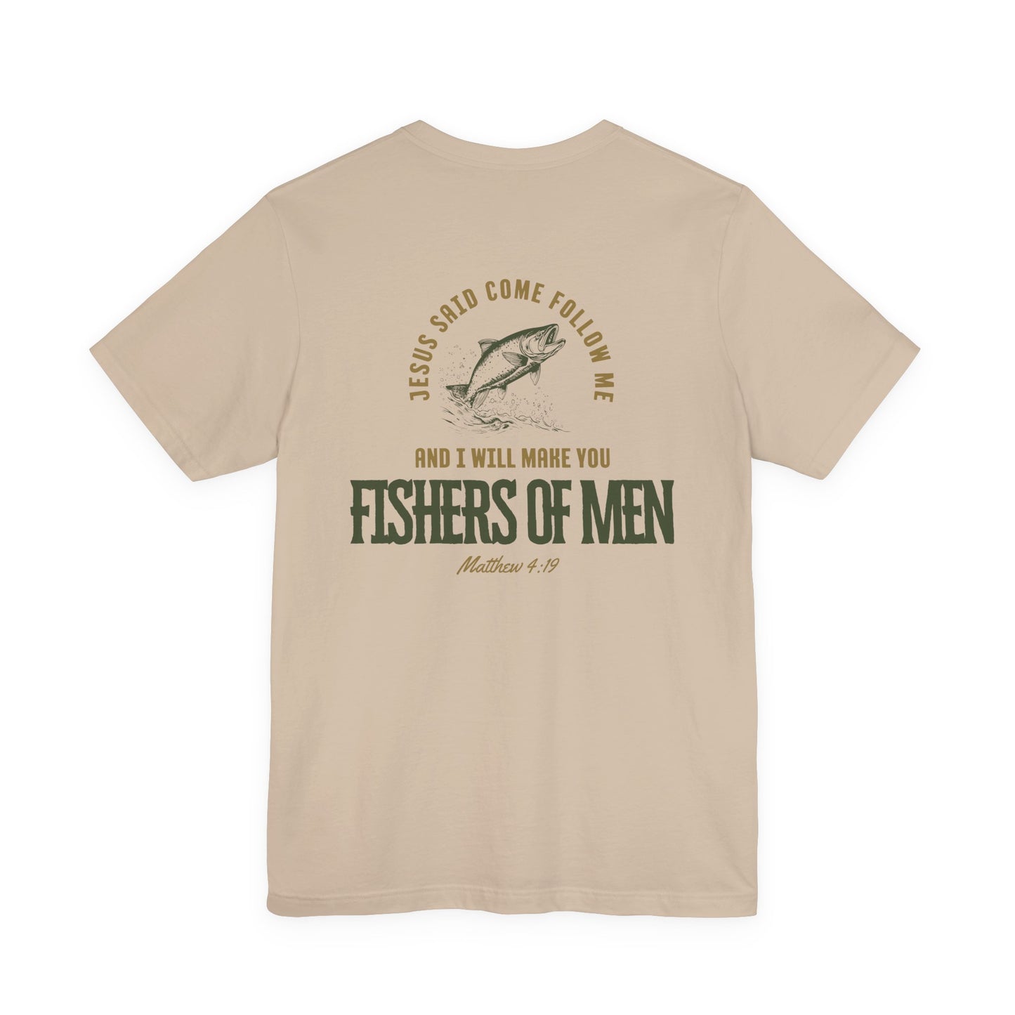 Fishers Of Men Bible Verse Short Sleeve Jesus Tee