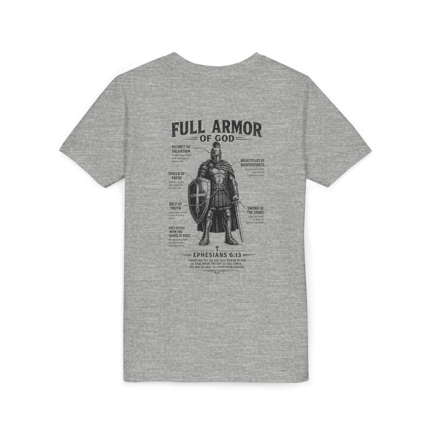Kids Full Armor of God Christian Graphic T-Shirt (Ephesians 6:13)