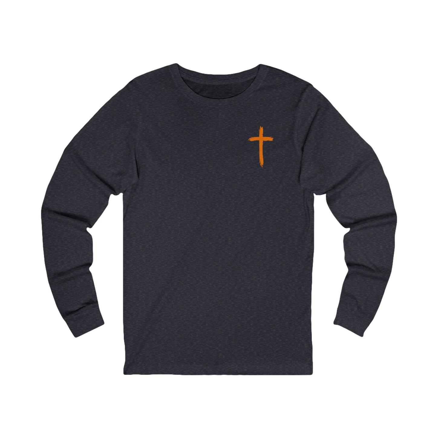Look at the Birds Of The Air Long Sleeve Tee — Matthew 6:26 Christian Cross Scripture Shirt