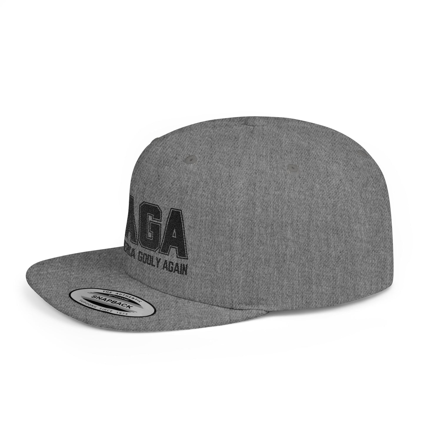 Make America GODLY Again Flat Brim Snapback Hat