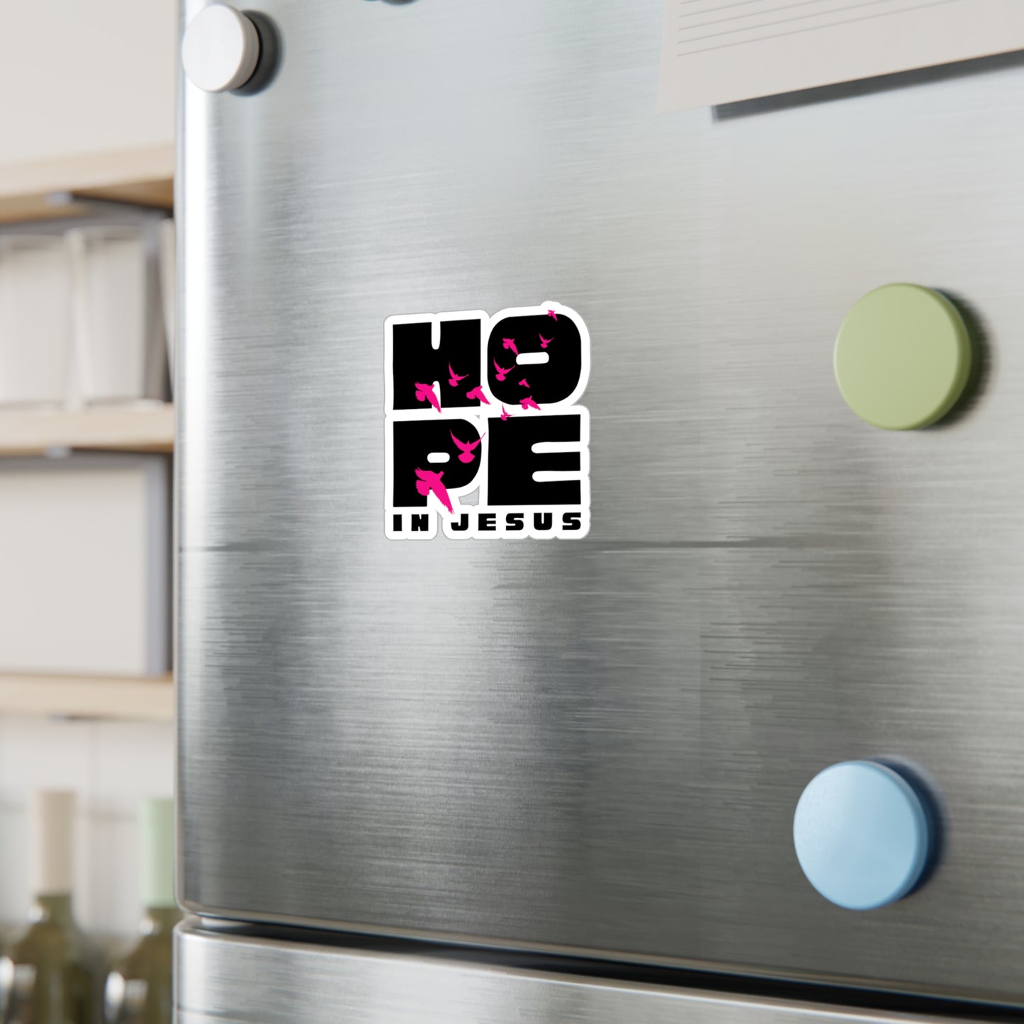 Hope In Jesus Sticker Decal, Christian Laptop Sticker, Scripture Stickers, Gift for Faith Lovers
