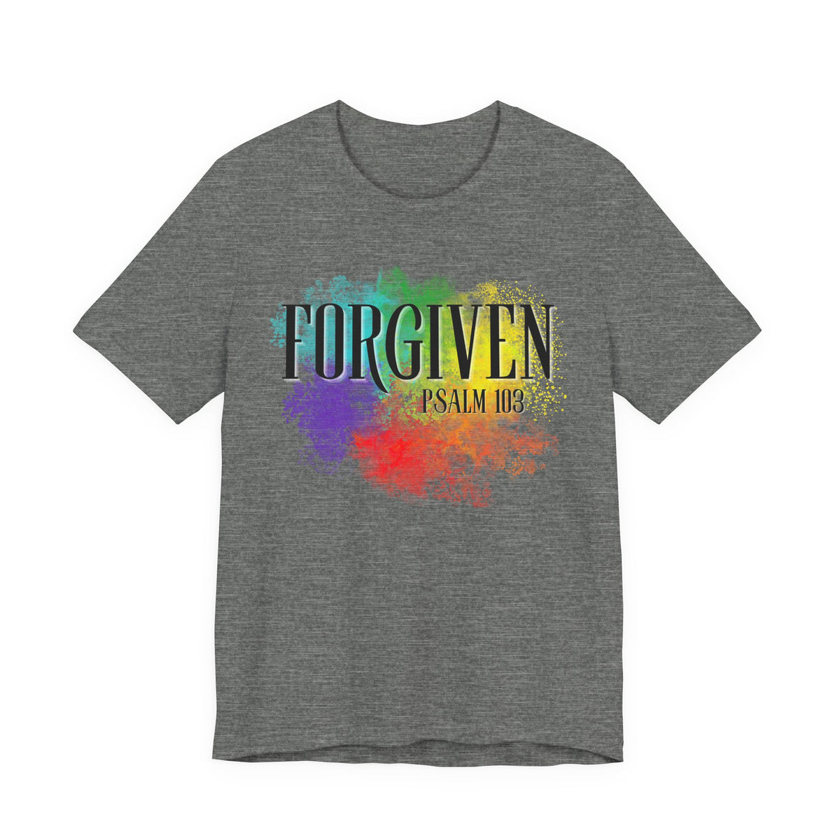 Forgiven Christian T-Shirt | Psalm 103 Bible Verse Faith Tee