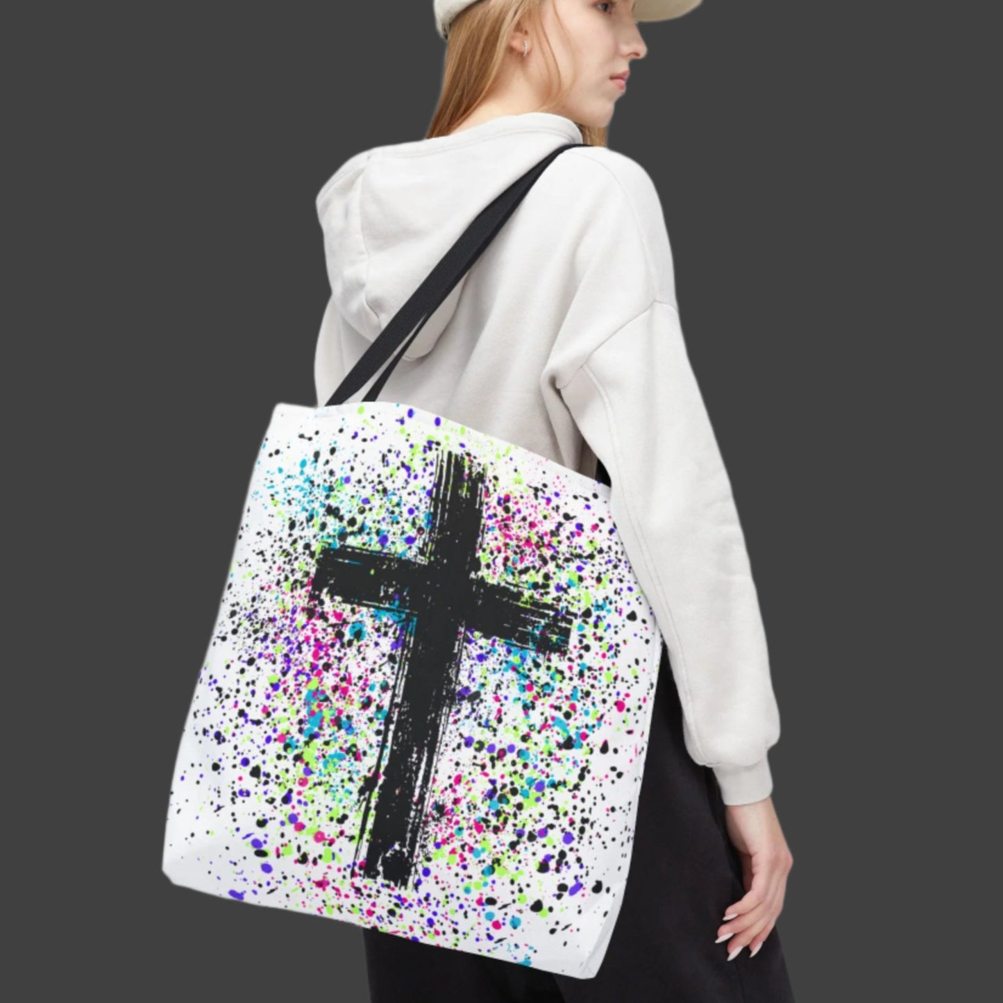 Vibrant Cross Tote Bag