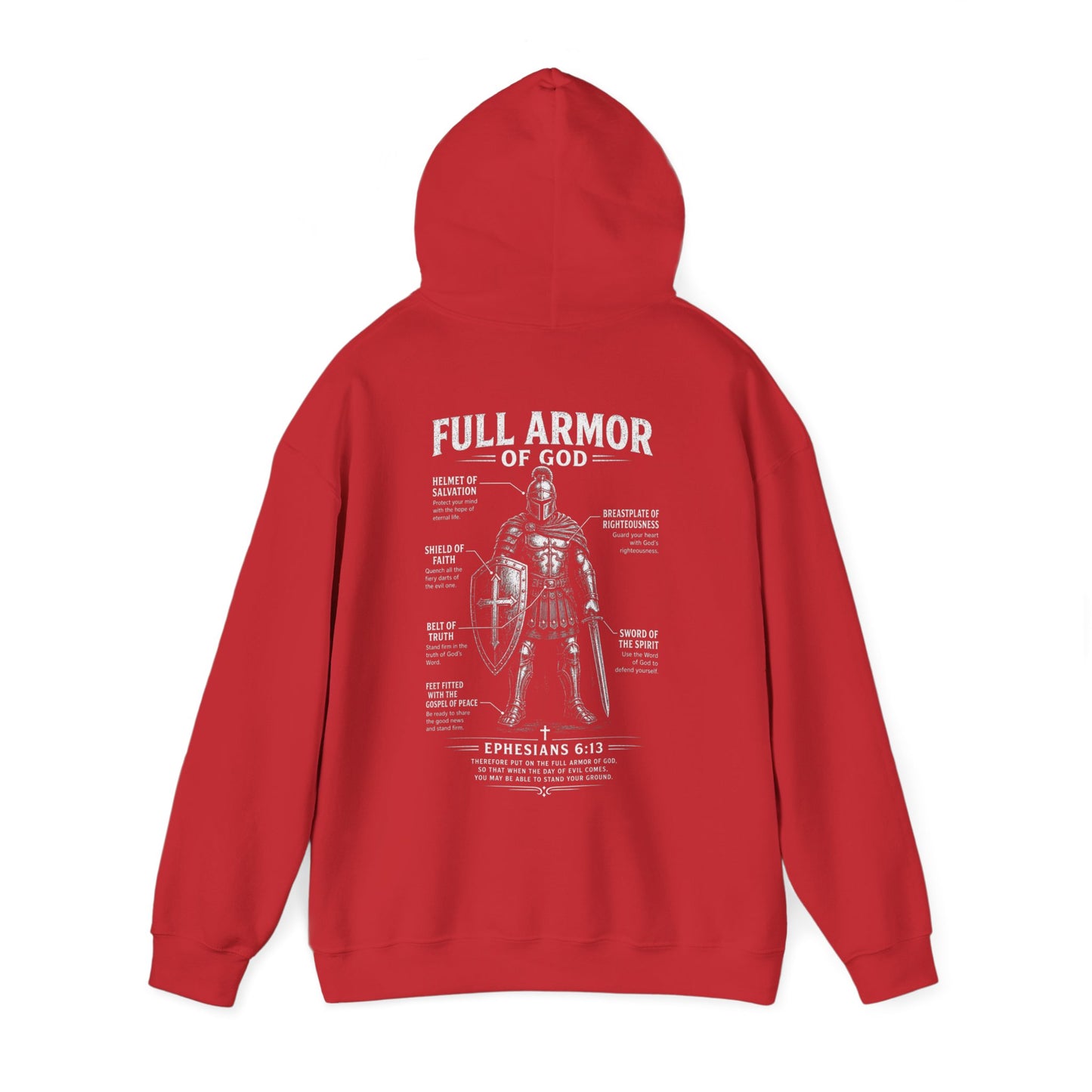 Armor of God Hoodie — Full Armor of God Ephesians 6:13 Christian Prayer Sweatshirt