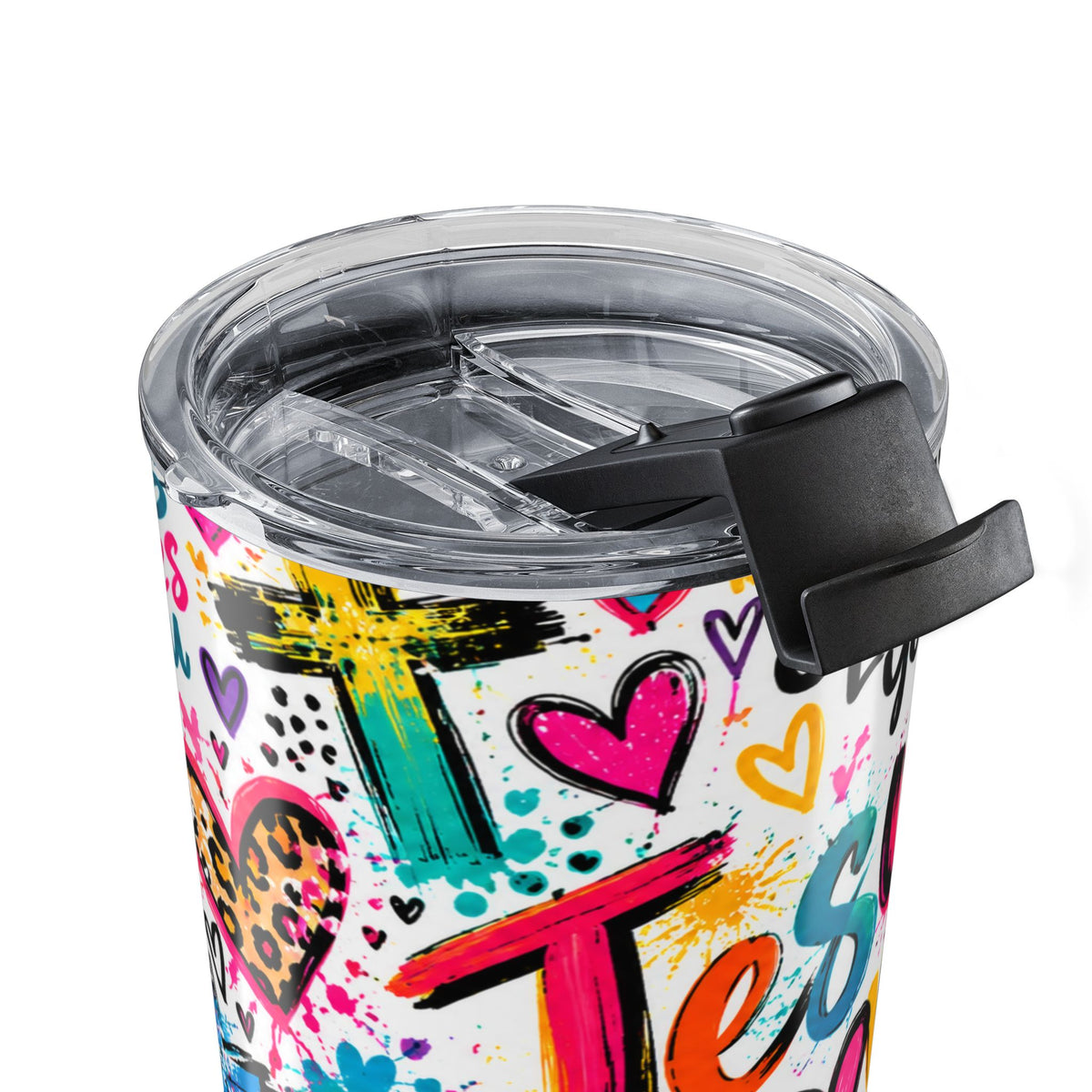 Jesus Loves You 20oz Tumbler | Colorful Christian Faith Cup with Lid