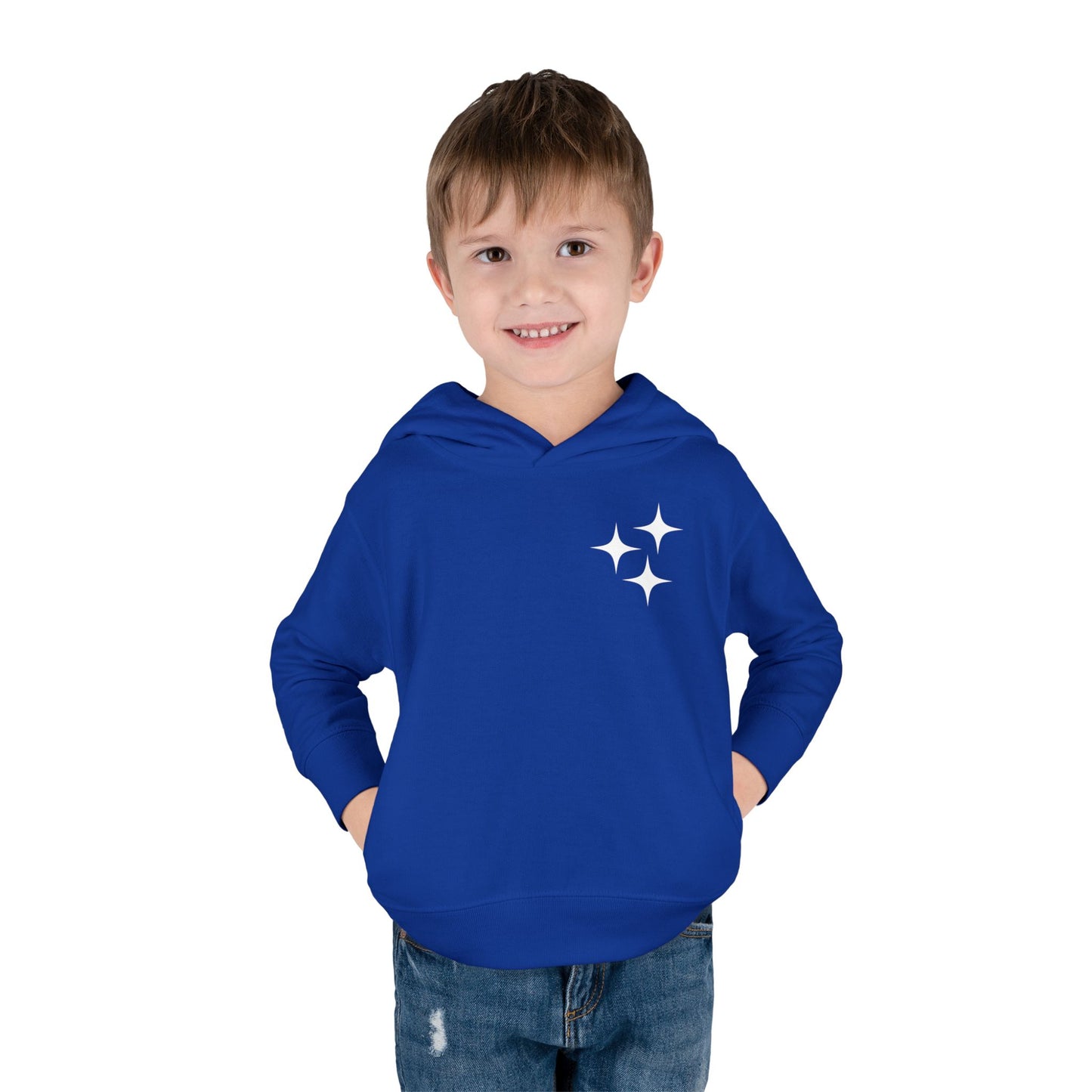 Toddler Psalm 19 'The Heavens Declare The Glory Of God' Pullover Fleece Hoodie, Christian Toddler Hooded Sweatshirt