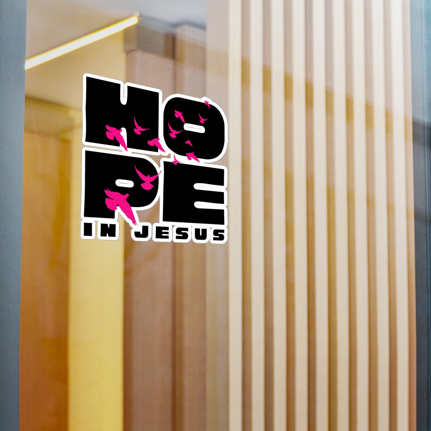 Hope In Jesus Sticker Decal, Christian Laptop Sticker, Scripture Stickers, Gift for Faith Lovers