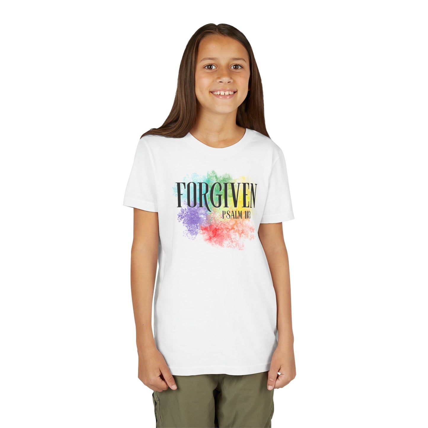 Kids Forgiven Bible Verse Short Sleeve Tee