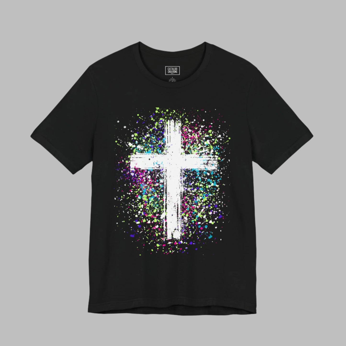 Vibrant Cross Adult Short Sleeve Tee