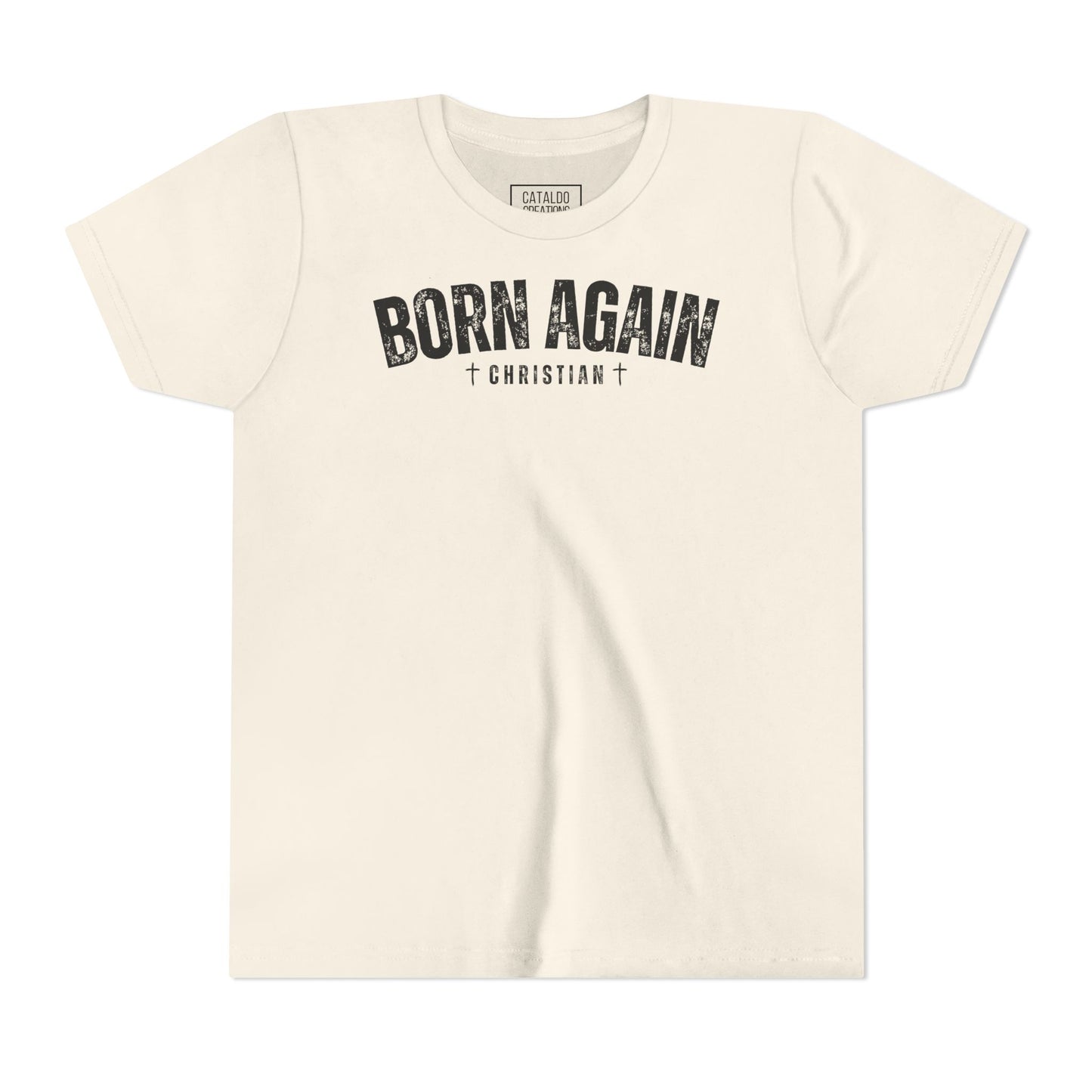Born Again Christian Youth Tee | Faith-Based Shirt for Kids | Inspirational Apparel