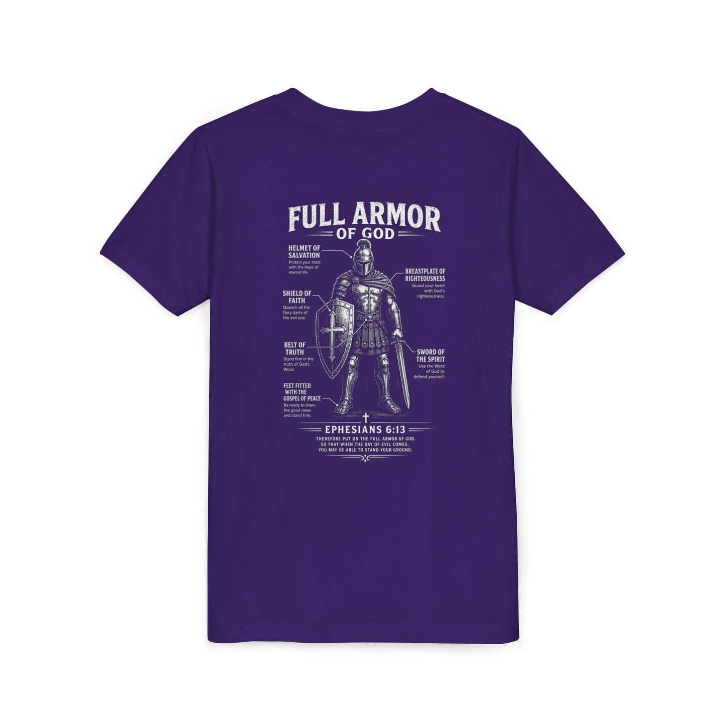 Kids Full Armor of God Christian Graphic T-Shirt (Ephesians 6:13)
