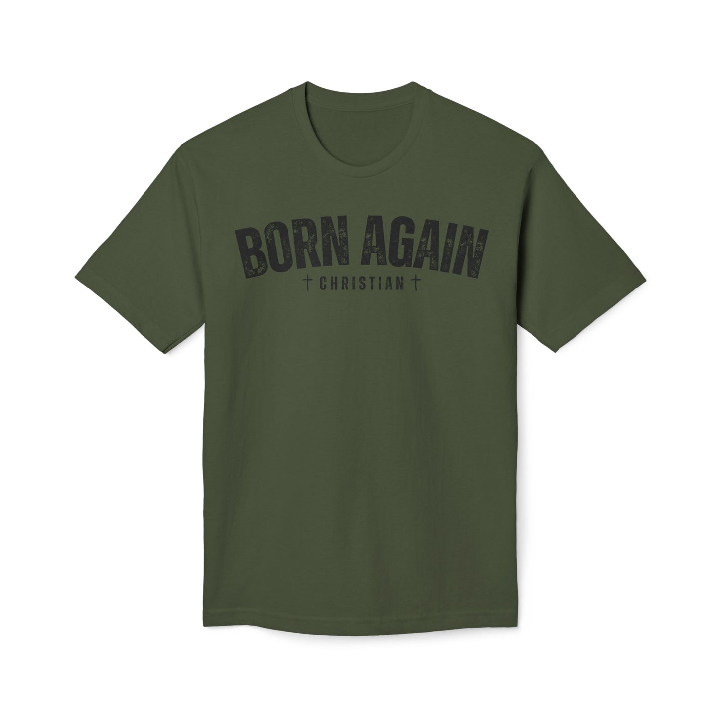 Made In The USA Born Again Christian Apparel, Born Again Cross Tee, Faith-Based Gift, Casual Wear, Spiritual Clothing