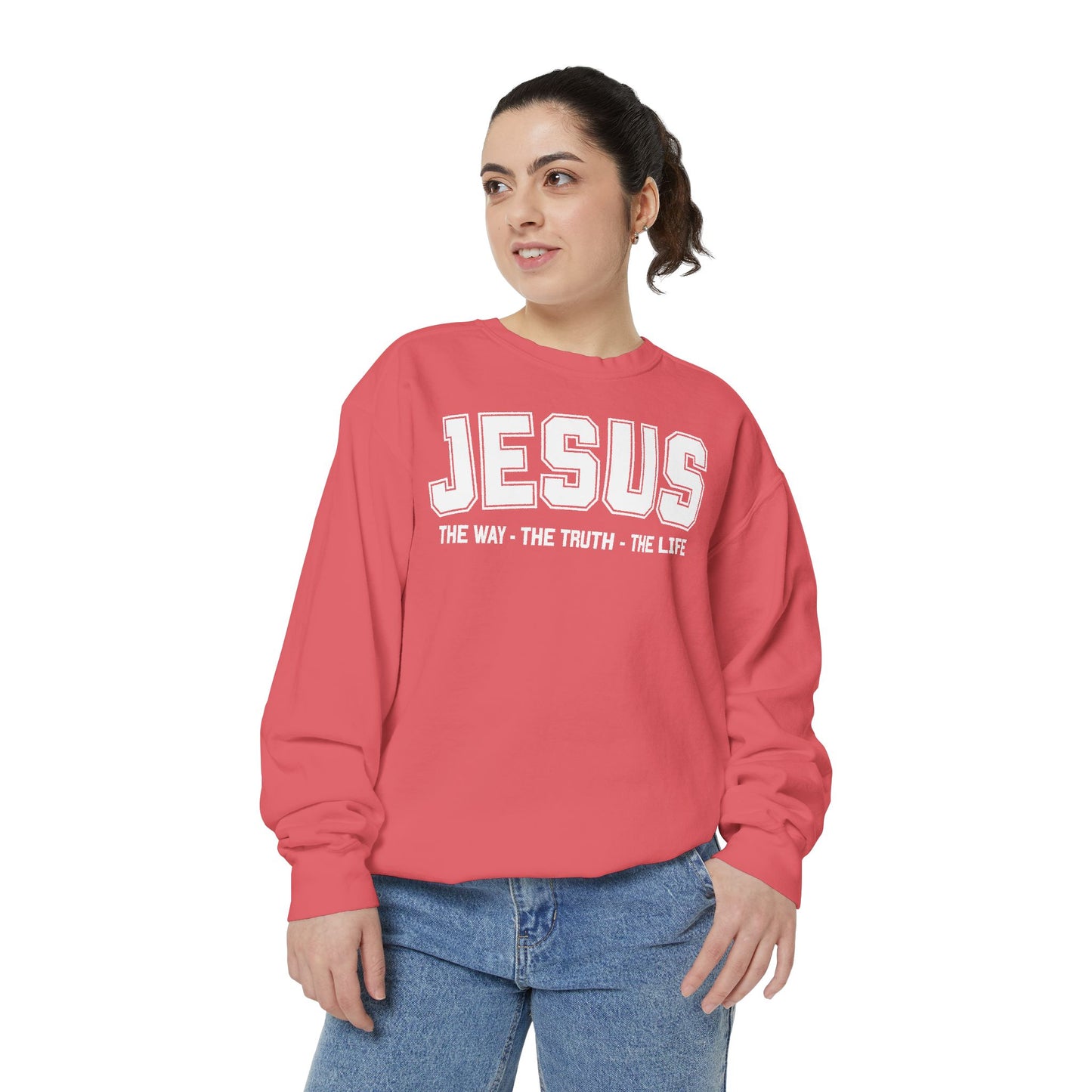 Jesus The Way, The Truth, The Life Crewneck Sweatshirt, Faith Apparel, Religious Sweatshirt, Inspirational Wear