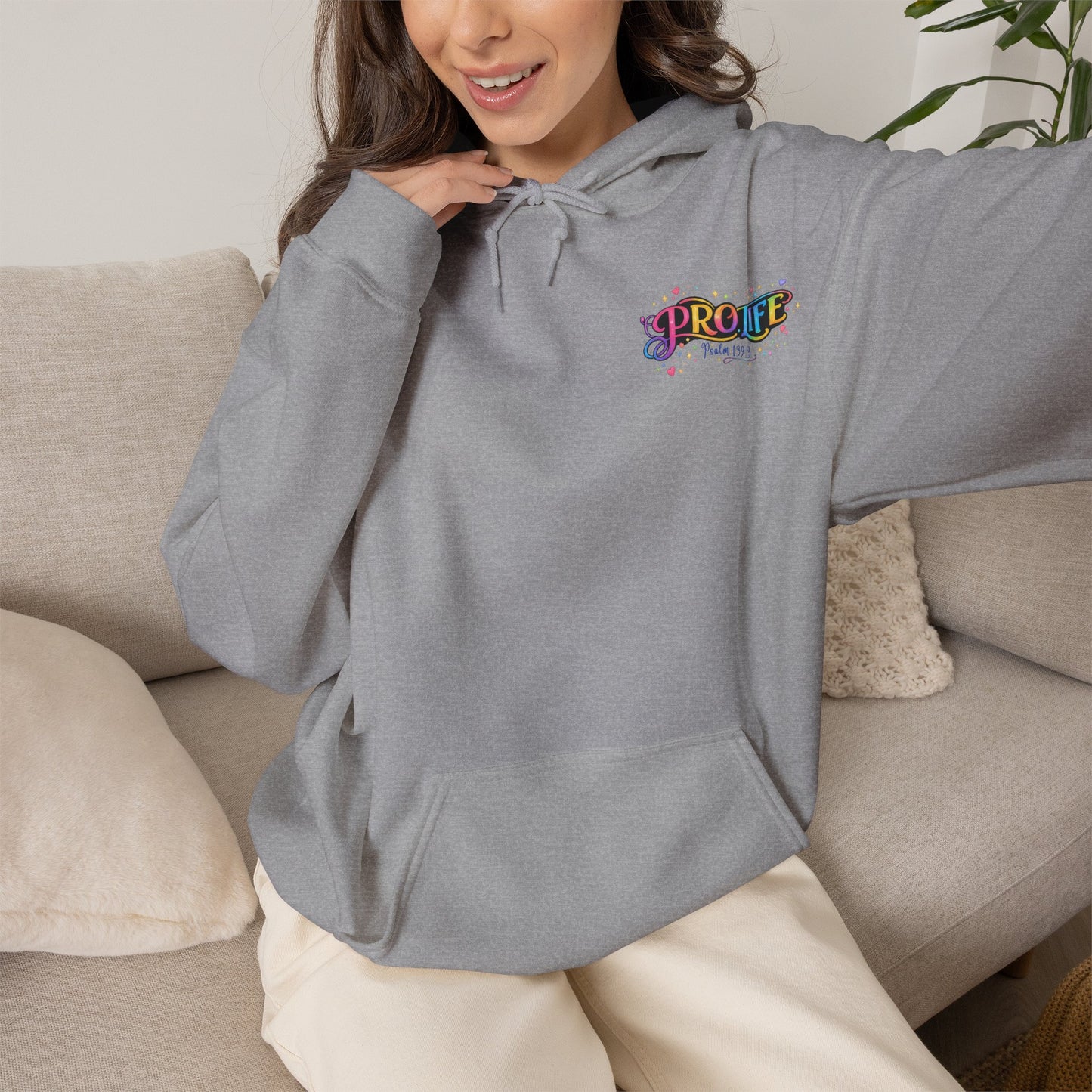 Pro-Life Christian Hoodie, Psalm 139 "You Knit Me Together" Heavy Blend Hooded Sweatshirt