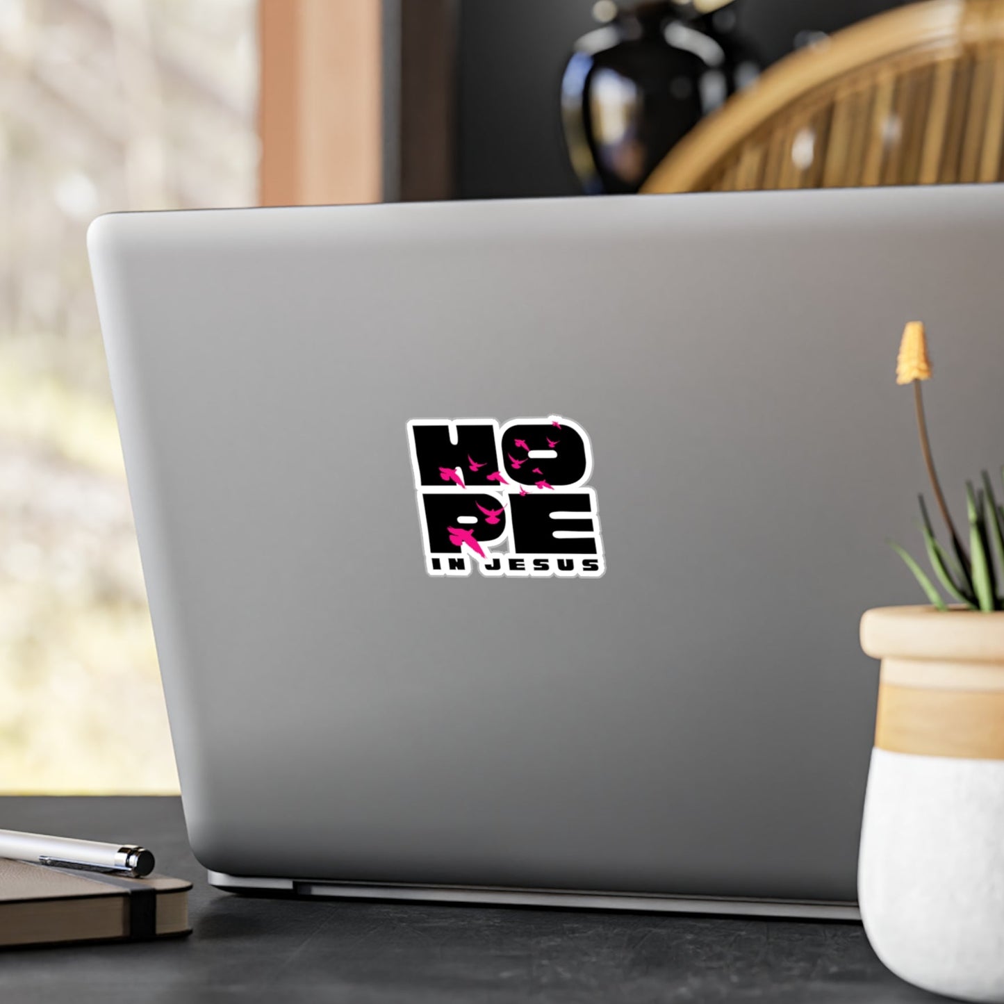 Hope In Jesus Sticker Decal, Christian Laptop Sticker, Scripture Stickers, Gift for Faith Lovers