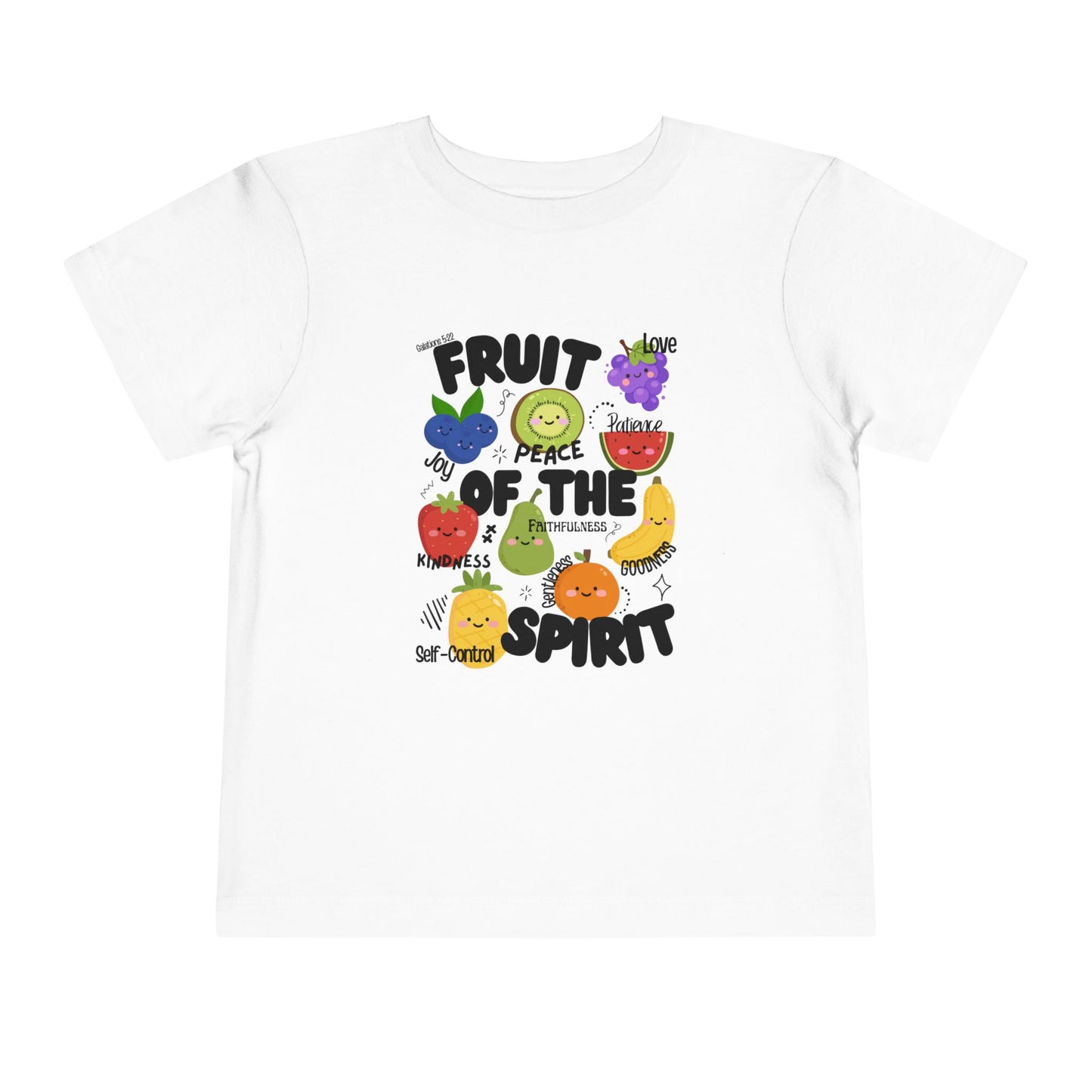Toddler Fruit of the Spirit Christian T-Shirt, Galatians 5:22–23 Bible Verse Tee