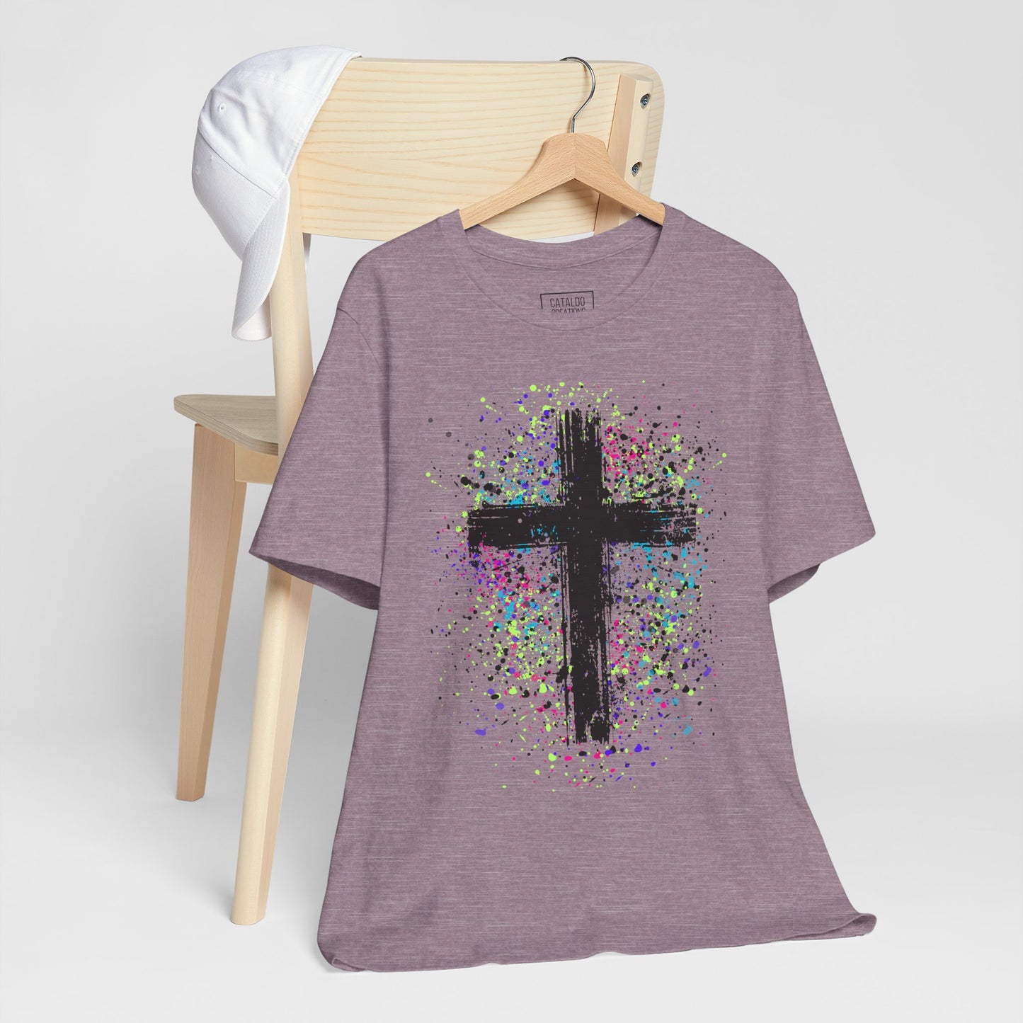 Vibrant Cross Adult Short Sleeve Tee