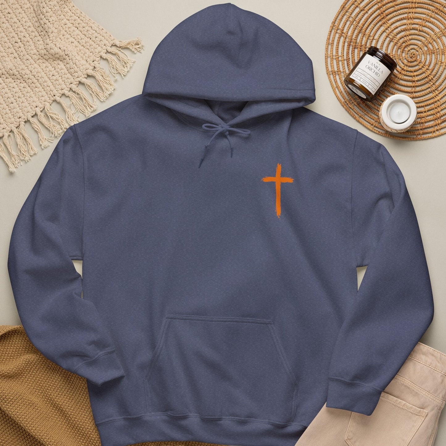 Look At The Birds of the Air Hoodie — Cross Hooded Sweatshirt, Christian Graphic Pullover