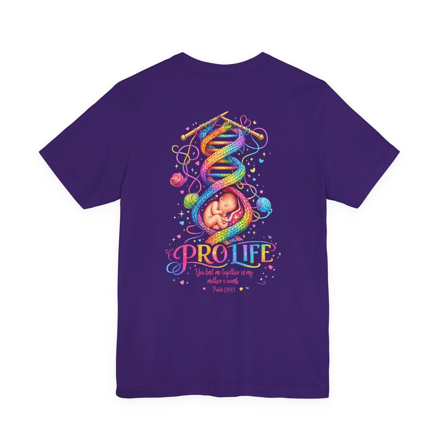 Pro-Life Christian T-Shirt - Psalm 139 Baby in the Womb Faith Tee