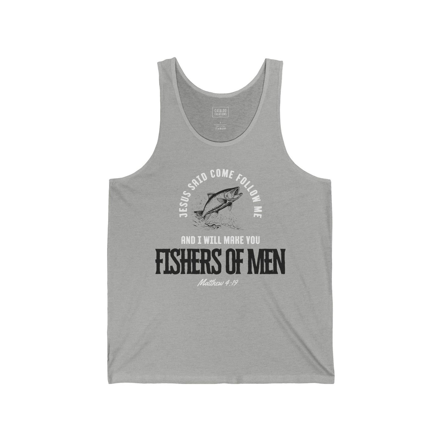 Fishers Of Men Jesus Tank Top, Unisex Scripture Tank