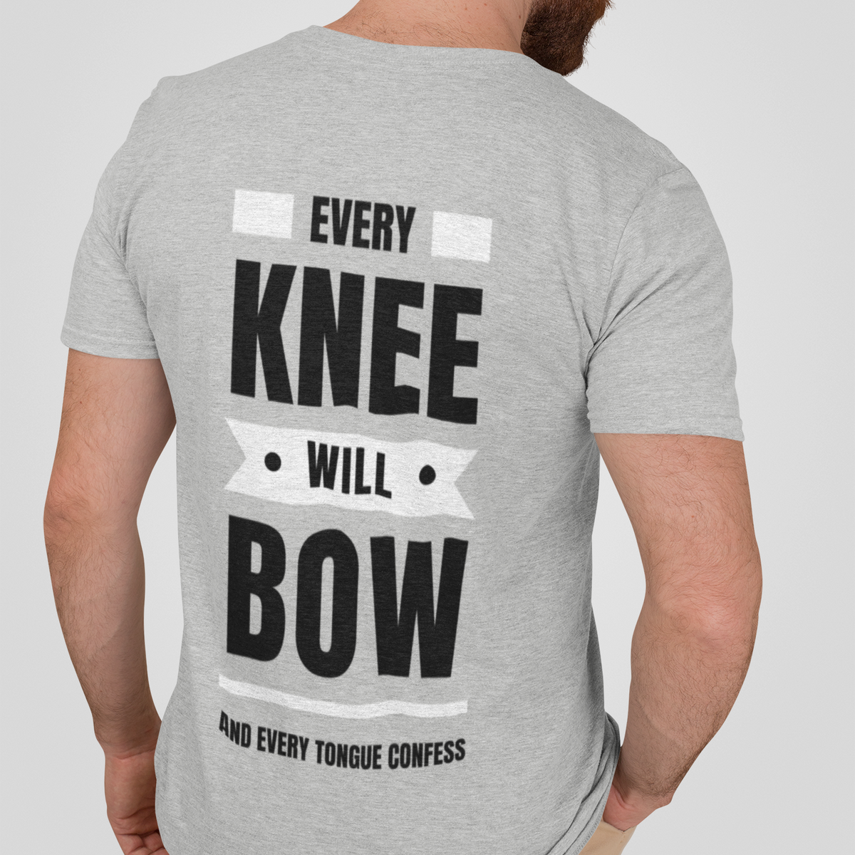 Every Knee Will Bow Christian T-Shirt | Jesus Is Lord Philippians 2:10–11 Faith Tee