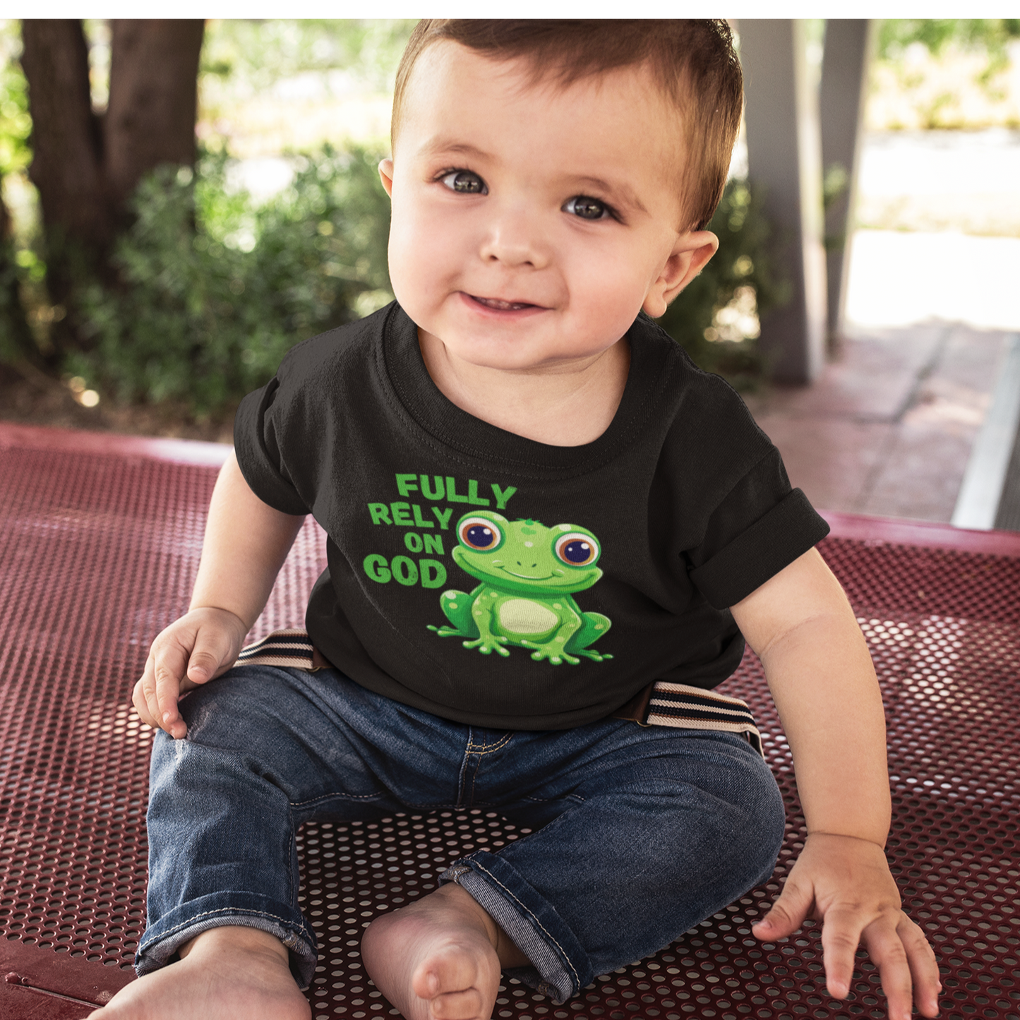 Christian Toddler Short Sleeve T-Shirt. FROG Toddler Boy Tee