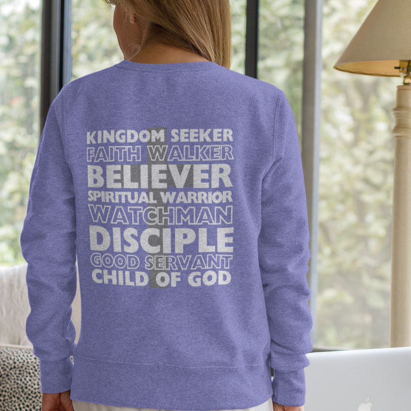 Child Of God Christian High Quality Unisex Sweatshirt. Believer Crewneck. Names For God's Children Comfort Colors Garment Dyed Sweatshirt. Faith Walker