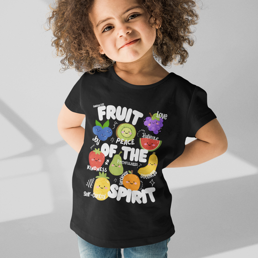 Toddler Fruit of the Spirit Christian T-Shirt, Galatians 5:22–23 Bible Verse Tee