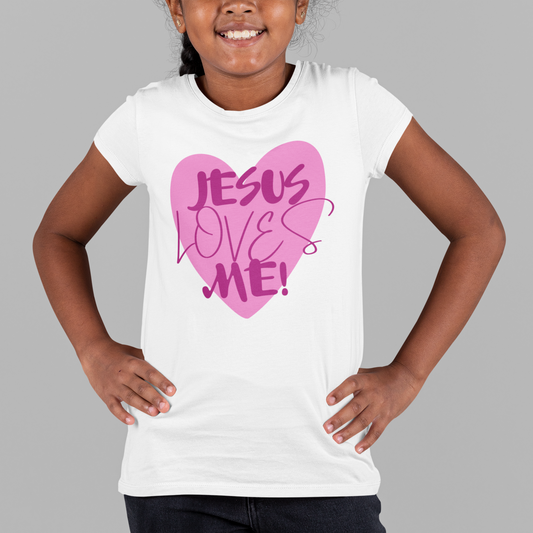 Kids Jesus Loves Me Youth Short Sleeve Tee