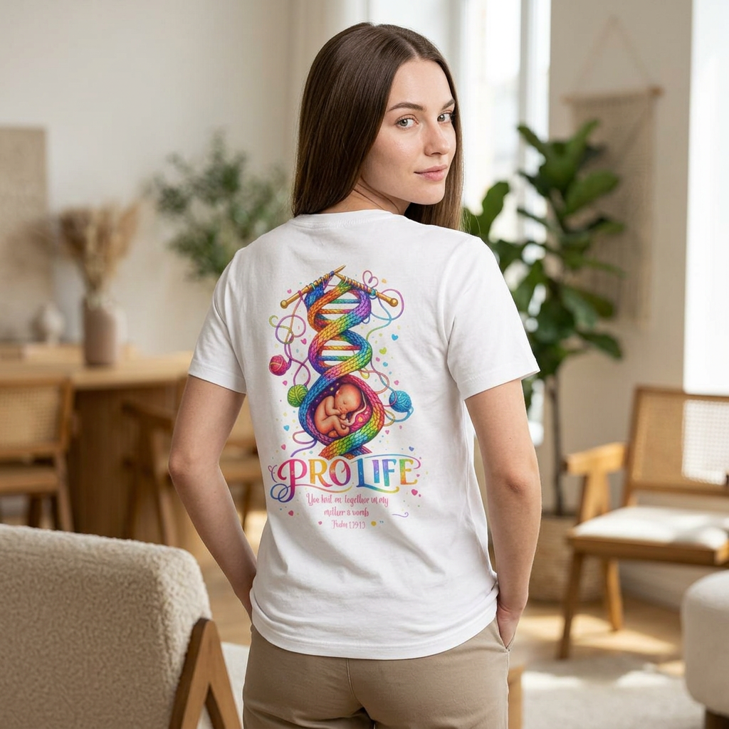 Pro-Life Christian T-Shirt - Psalm 139 Baby in the Womb Faith Tee