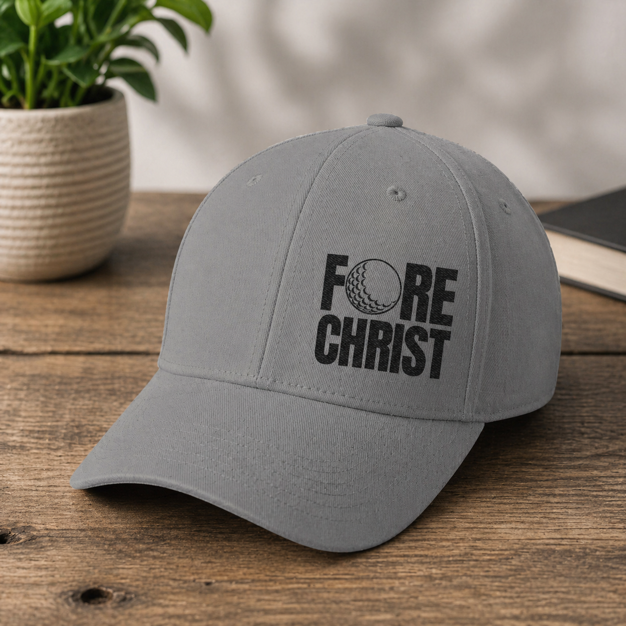 Fore Christ Golf Hat - Fitted Golf Hat For Christians