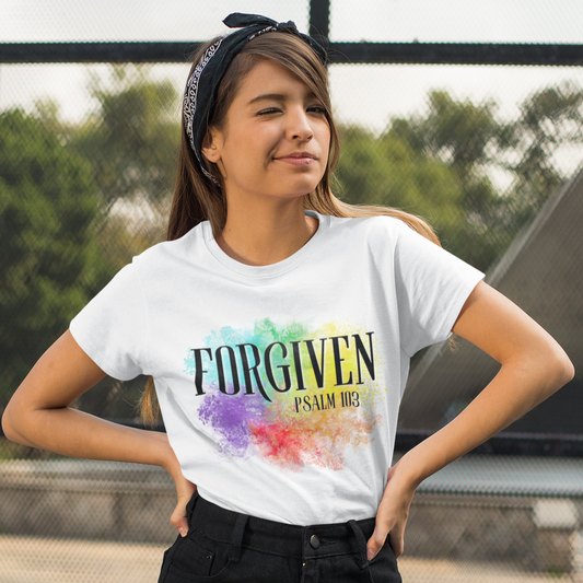 Kids Forgiven Bible Verse Short Sleeve Tee