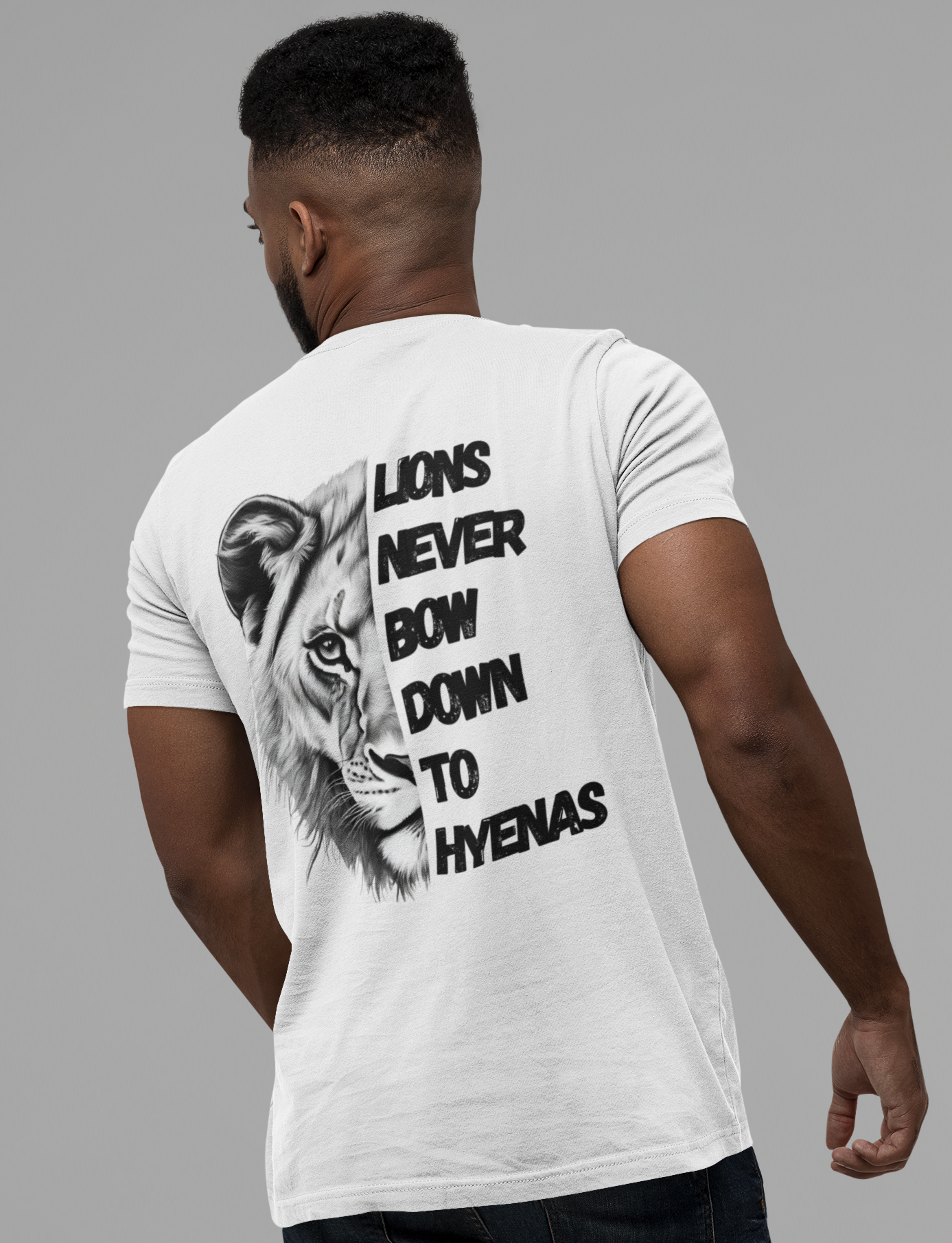 Lions Never Bow Down To Hyenas Short Sleeve Tee. Rebel against Tyranny Christian Shirt For Men And Women. Lion of Judah Christian short sleeve T-Shirt. Christian Cross Shirt