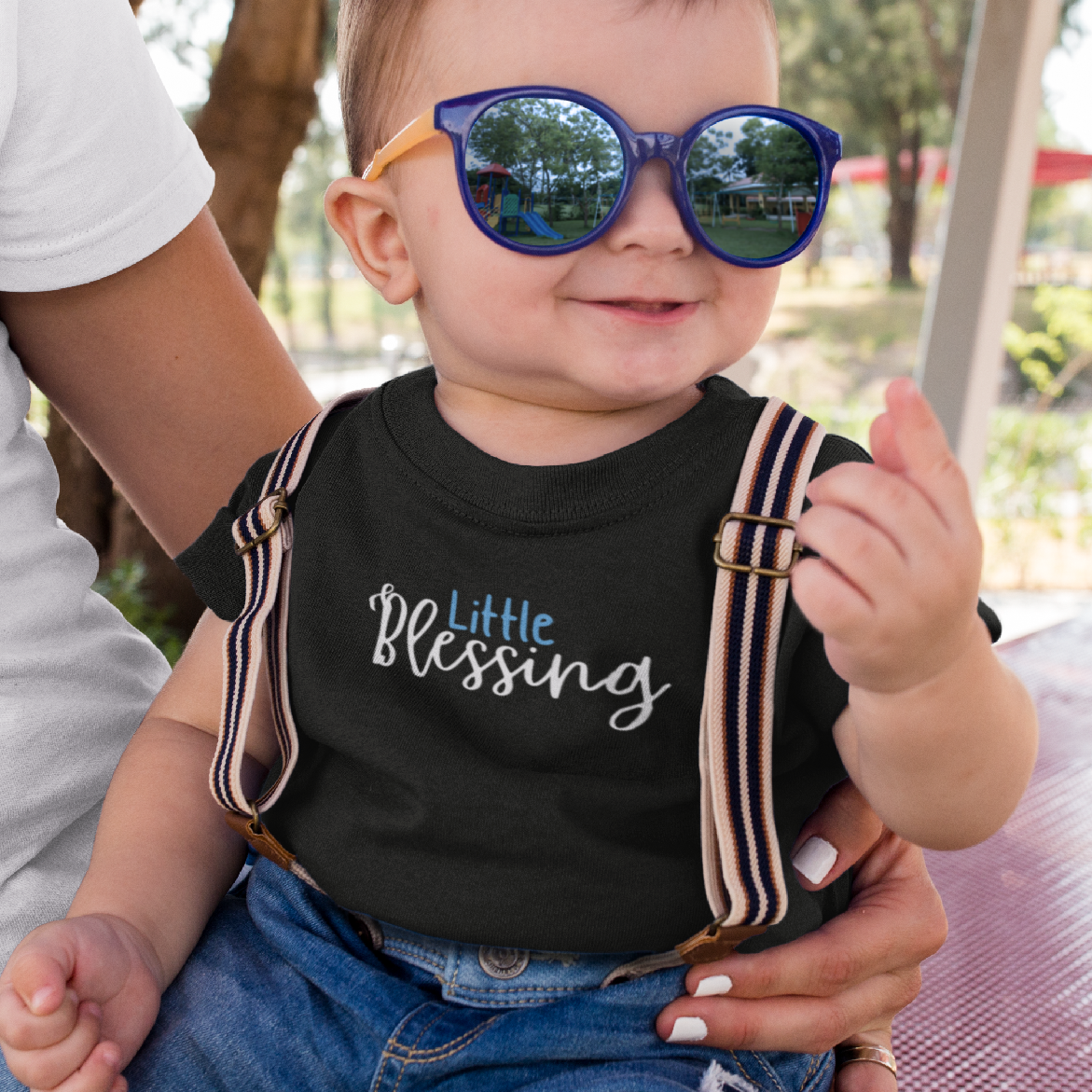 Infant Boy Tee — "Little Blessing" Baby Shirt, Newborn Gift
